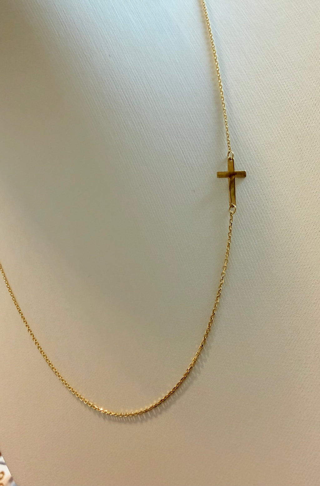 18K Gold Women’s Religious Necklace with Pendant – 1.53 g