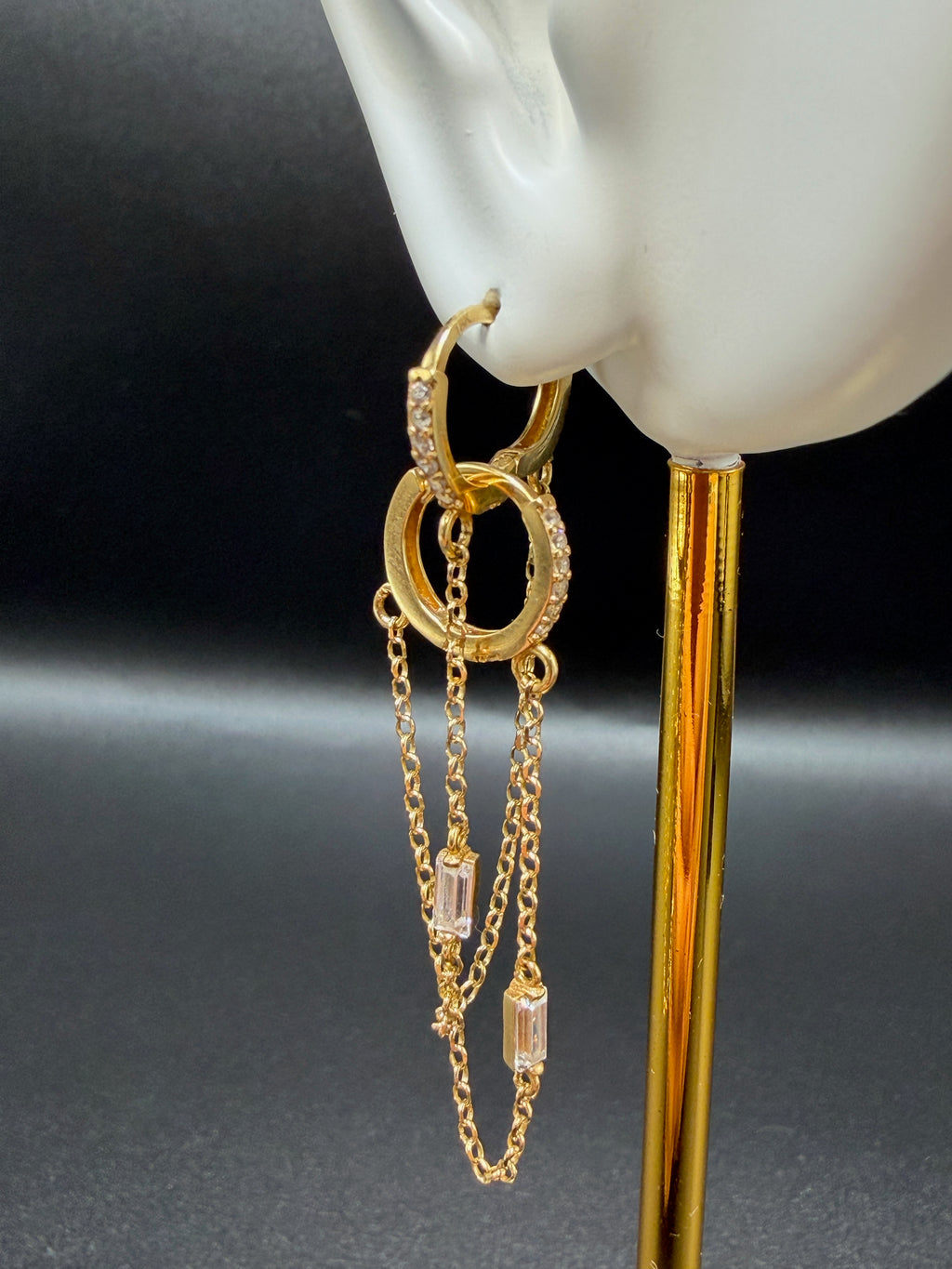 Argollas - Candongas Oro 18K Italiano 3.16 g