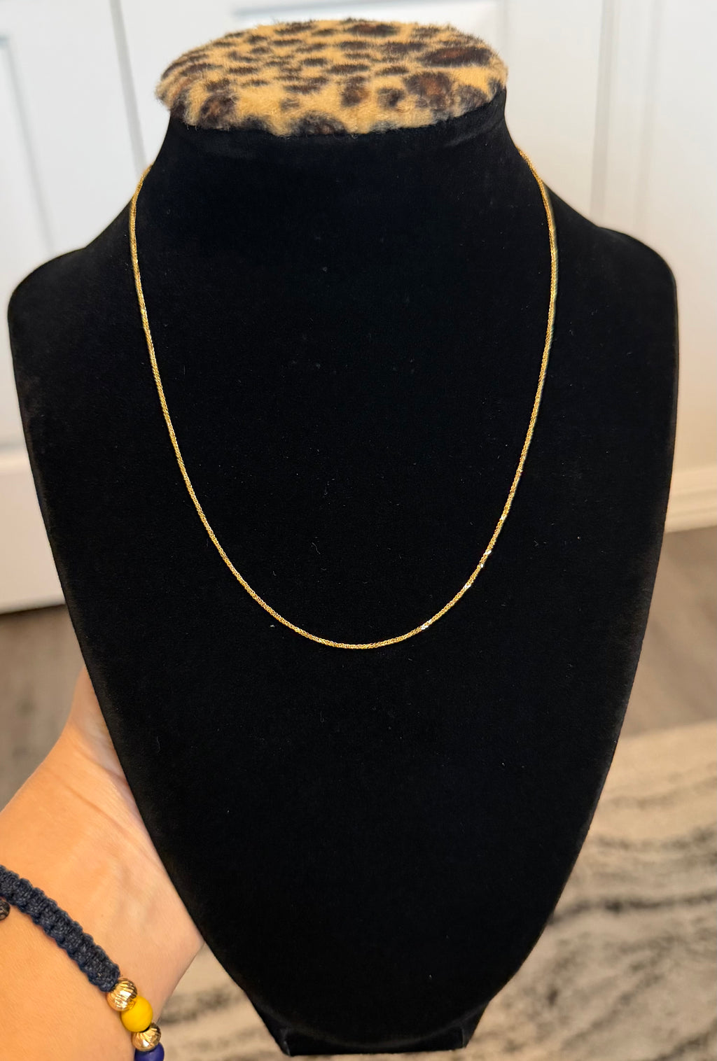 18K Gold Franco Link Chain Necklace - 1.45g
