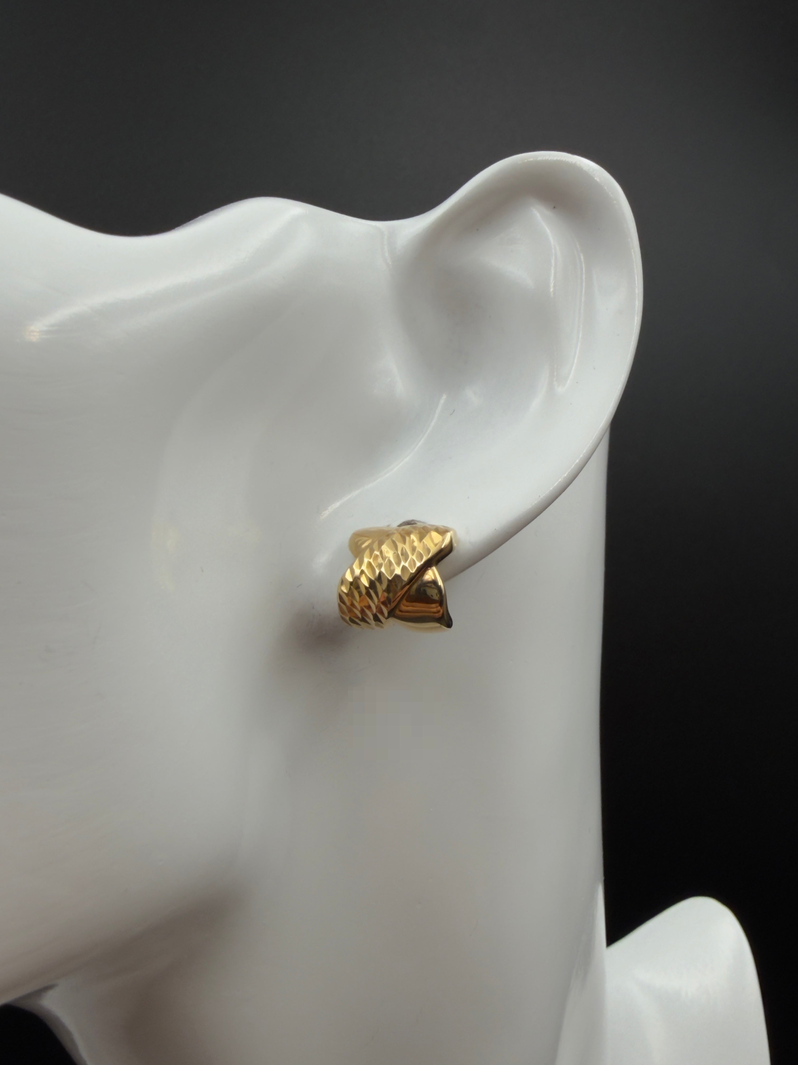 Aretes - Topos Oro 18K Italiano 1.89 g