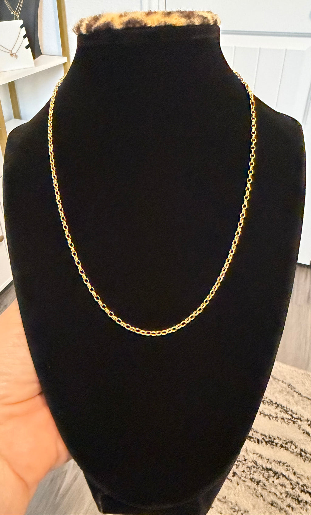 18K Gold Women’s Rolon Necklace – 2.45 g