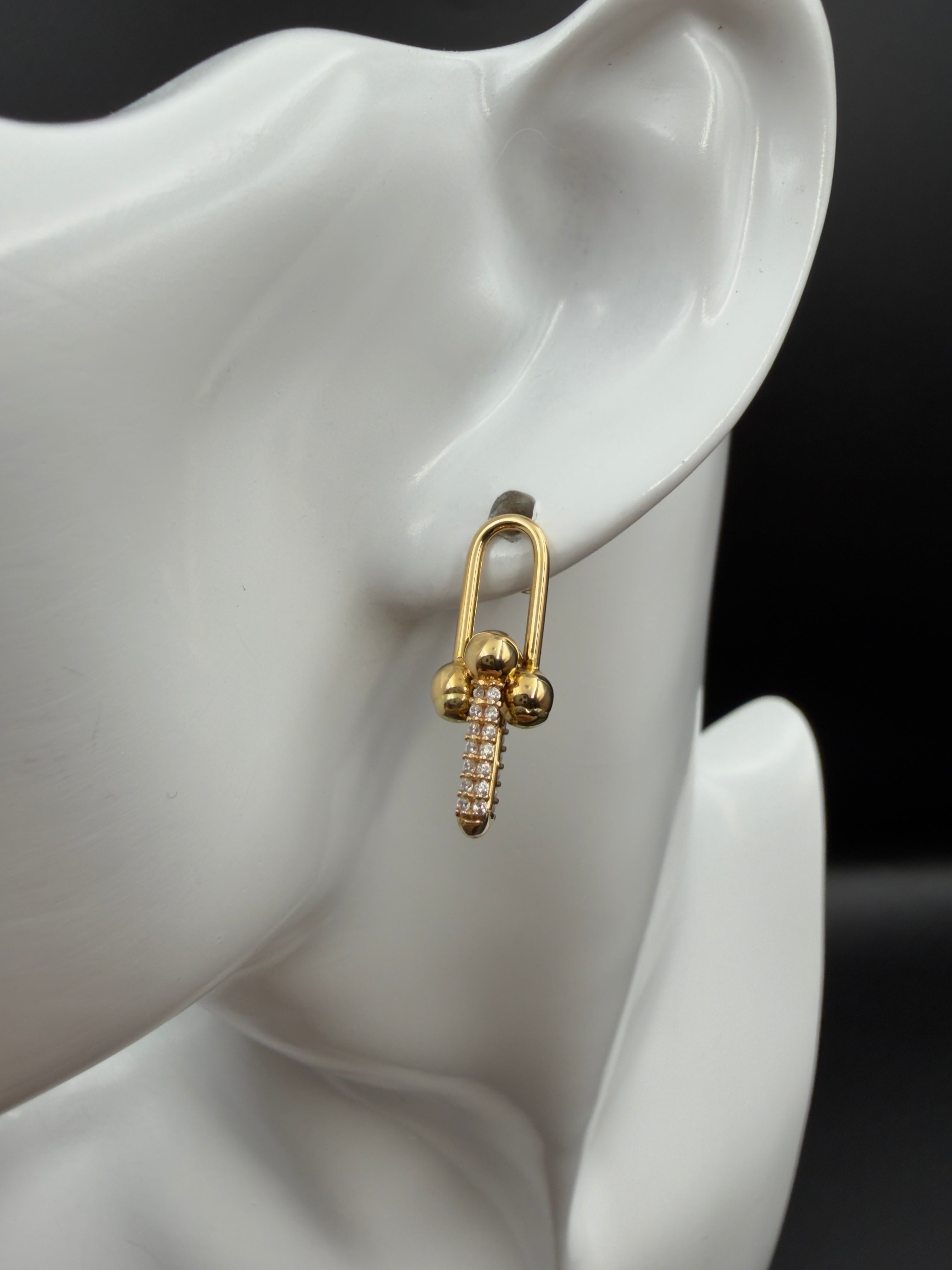 Aretes - Topos Oro 18K Italiano 3.85 g