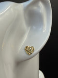 Aretes - Topos Corazón Oro 18K Italiano  1.16 g