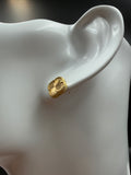 18K Gold V.C Stud Earrings
