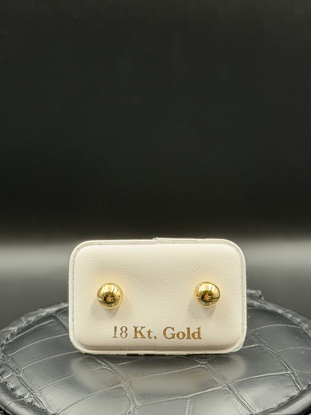 Aretes - Topos Redondo Oro 18K Italiano