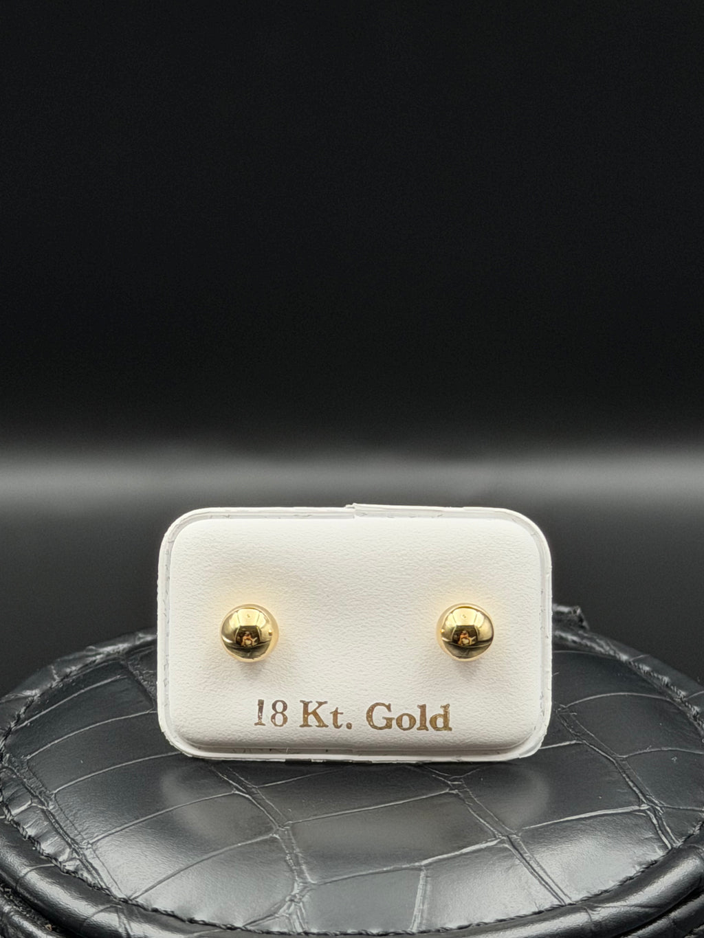Aretes - Topos Redondo Oro 18K Italiano