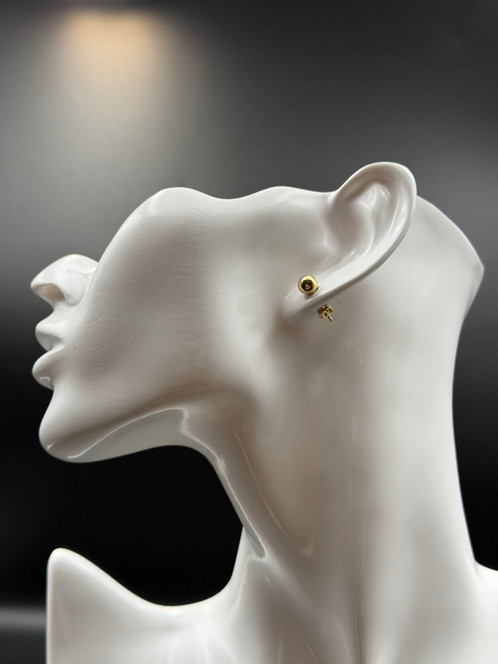 Aretes - Topos Redondo Oro 18K Italiano