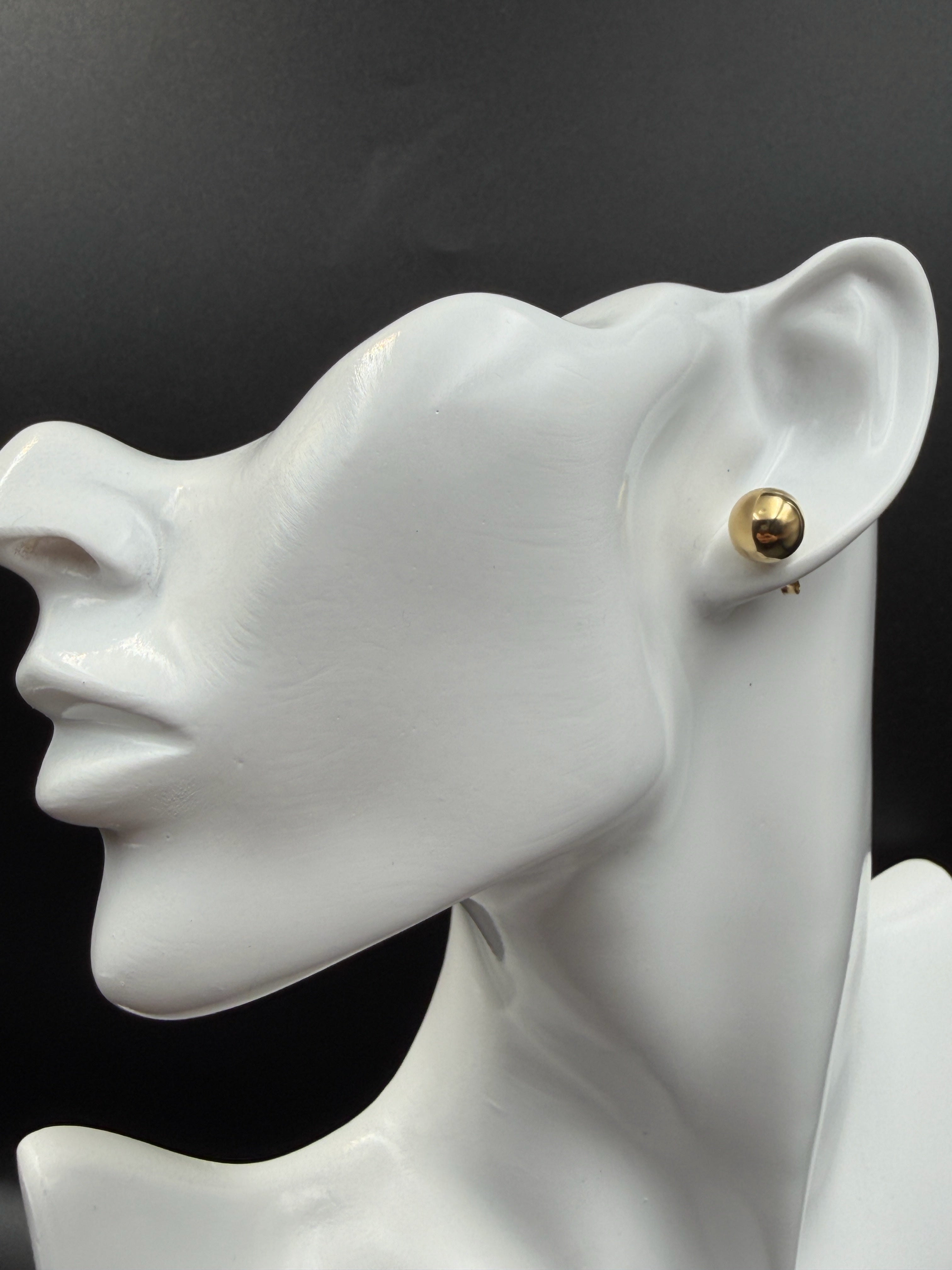 Aretes - Topos Redondo Oro 18K Italiano