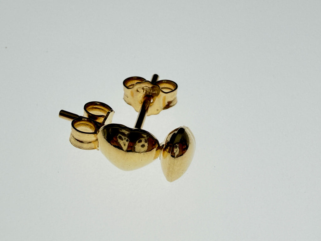 Aretes - Topos Corazón Oro 18K Italiano 1.06 g