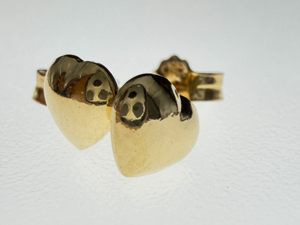 Aretes - Topos Corazón Oro 18K Italiano 1.06 g