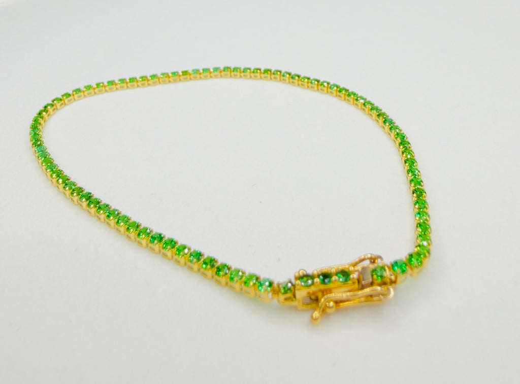 Pulsera estilo Tenis Oro 18K