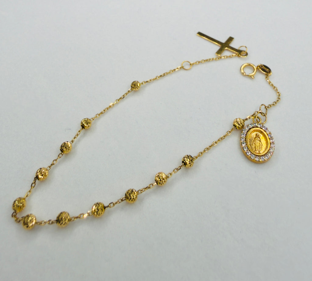 Pulsera Denario Full Oro 18K 2.83 g