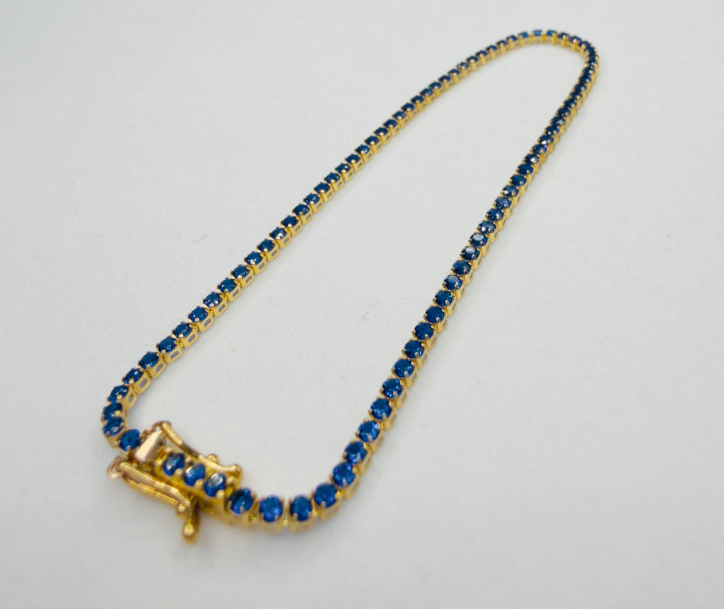 Pulsera estilo Tenis Oro 18K