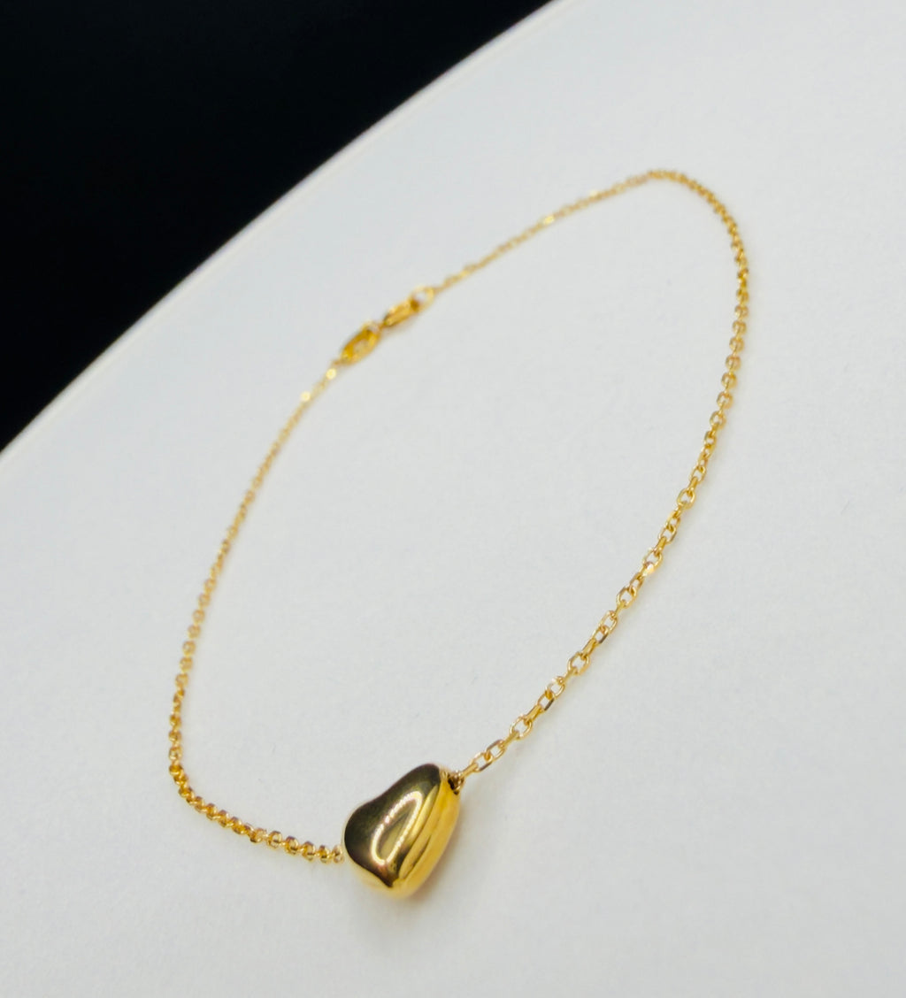 Pulsera Corazón Oro 18K