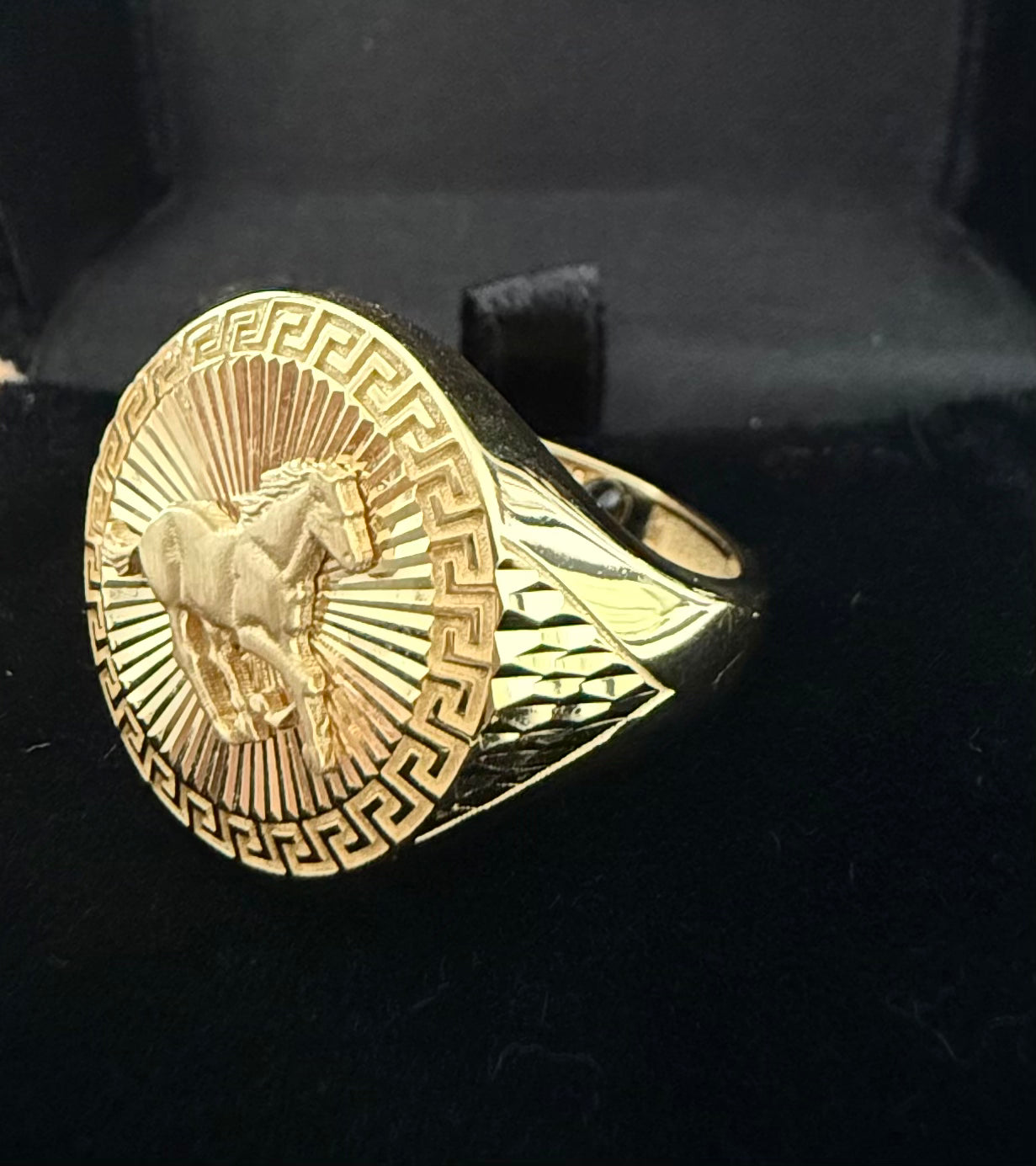 Anillo Caballo Oro 18K Italiano 4.33 g