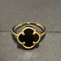 18K Gold V.C Black Ring - 2.43 g