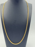 18K Gold Diamond-Cut Cuban Link Chain – 7.86 & 8.04 g