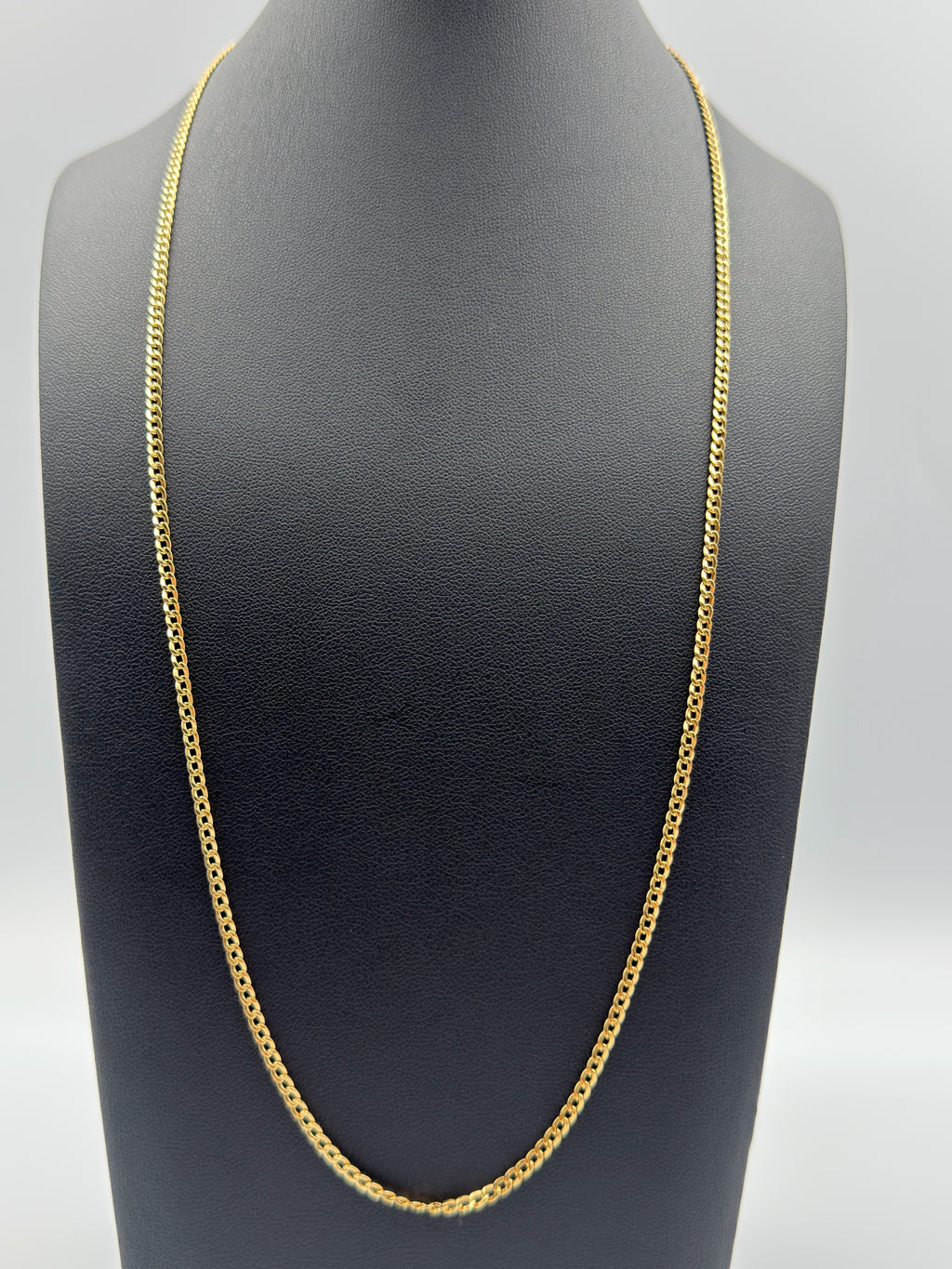18K Gold Diamond-Cut Cuban Link Chain – 3.08 & 3.06 g