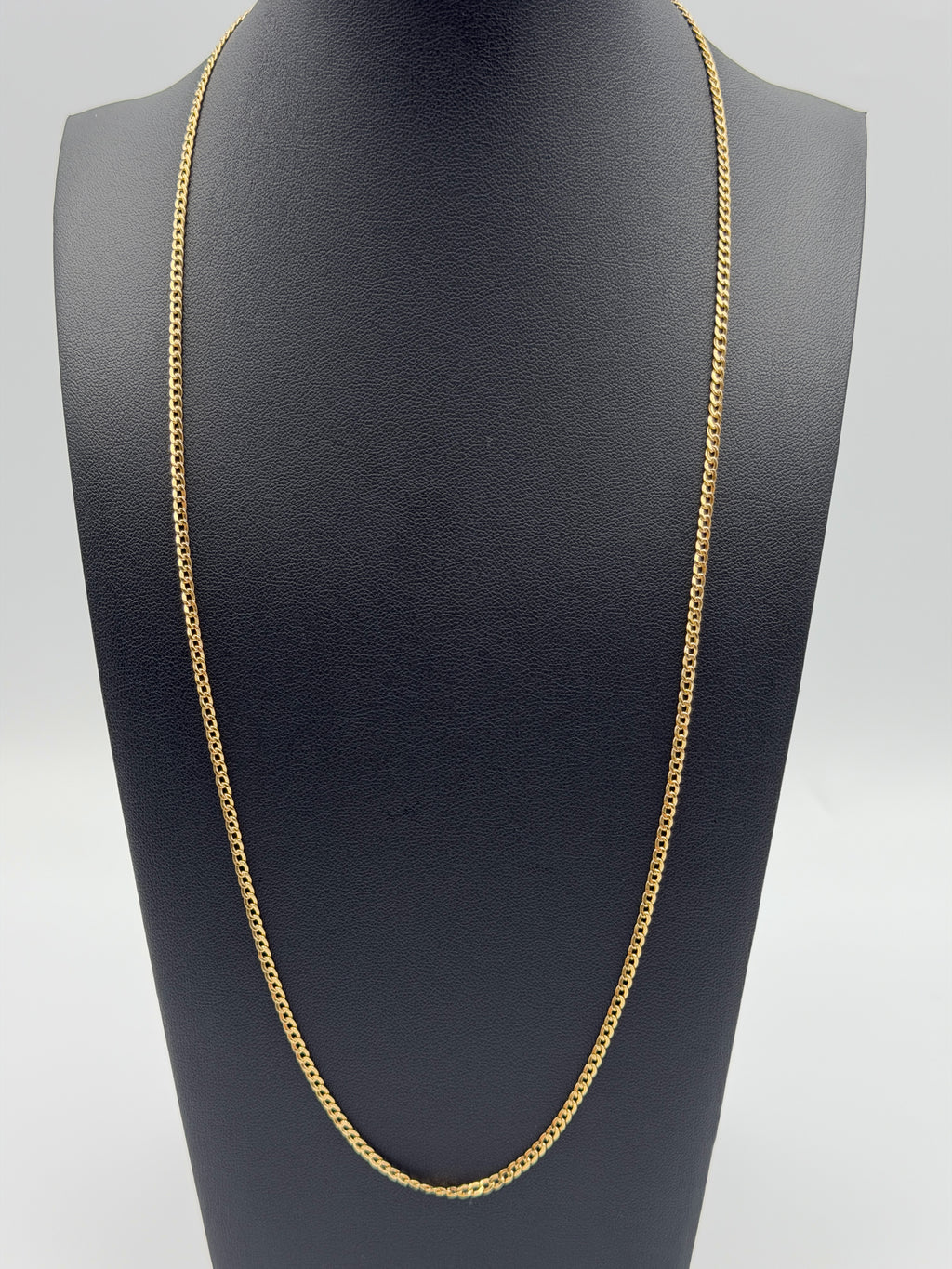18K Gold Diamond-Cut Cuban Link Chain – 3.08 & 3.06 g