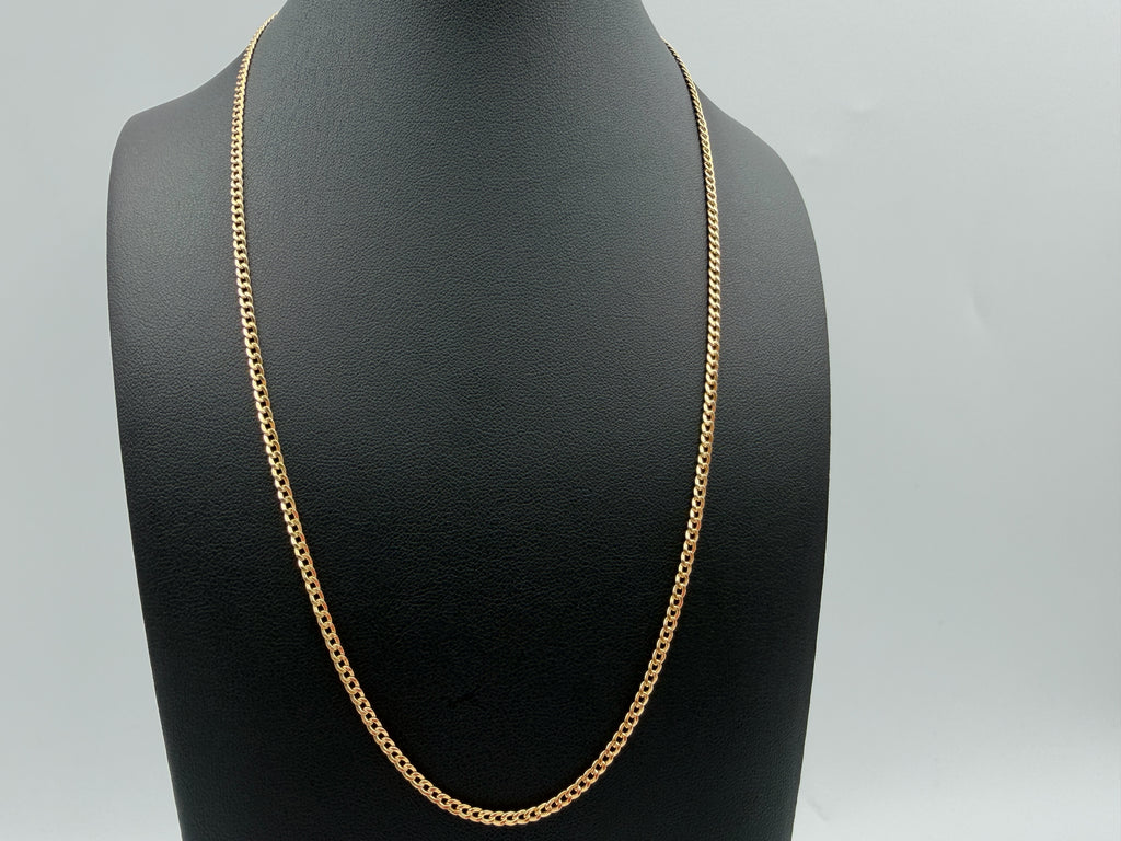 18K Gold Diamond-Cut Cuban Link Chain – 2.58 g