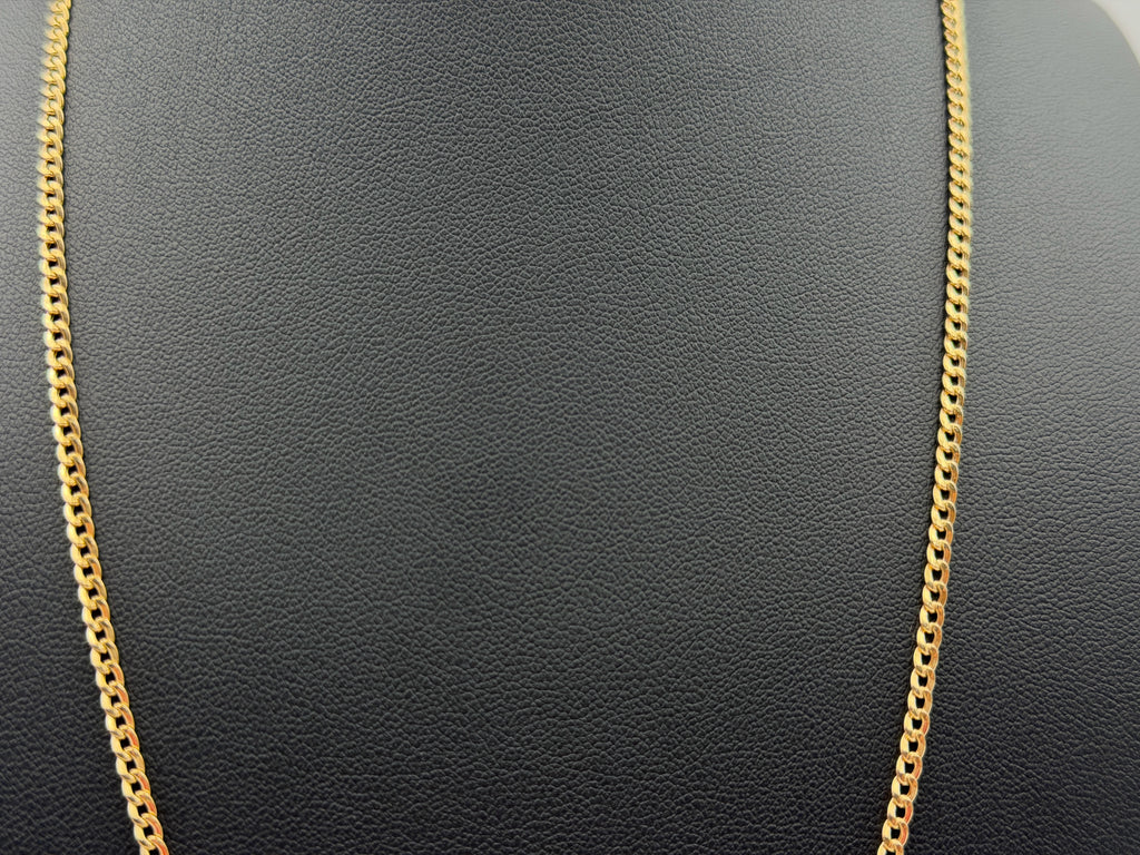 18K Gold Diamond-Cut Cuban Link Chain – 2.58 g