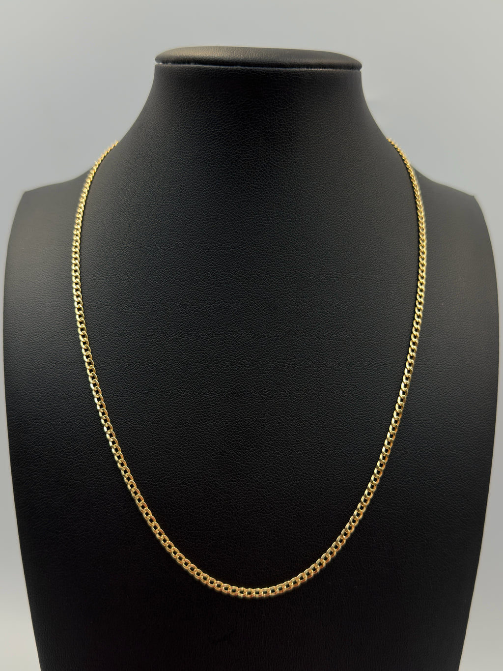 18K Gold Diamond-Cut Cuban Link Chain – 2.25 g