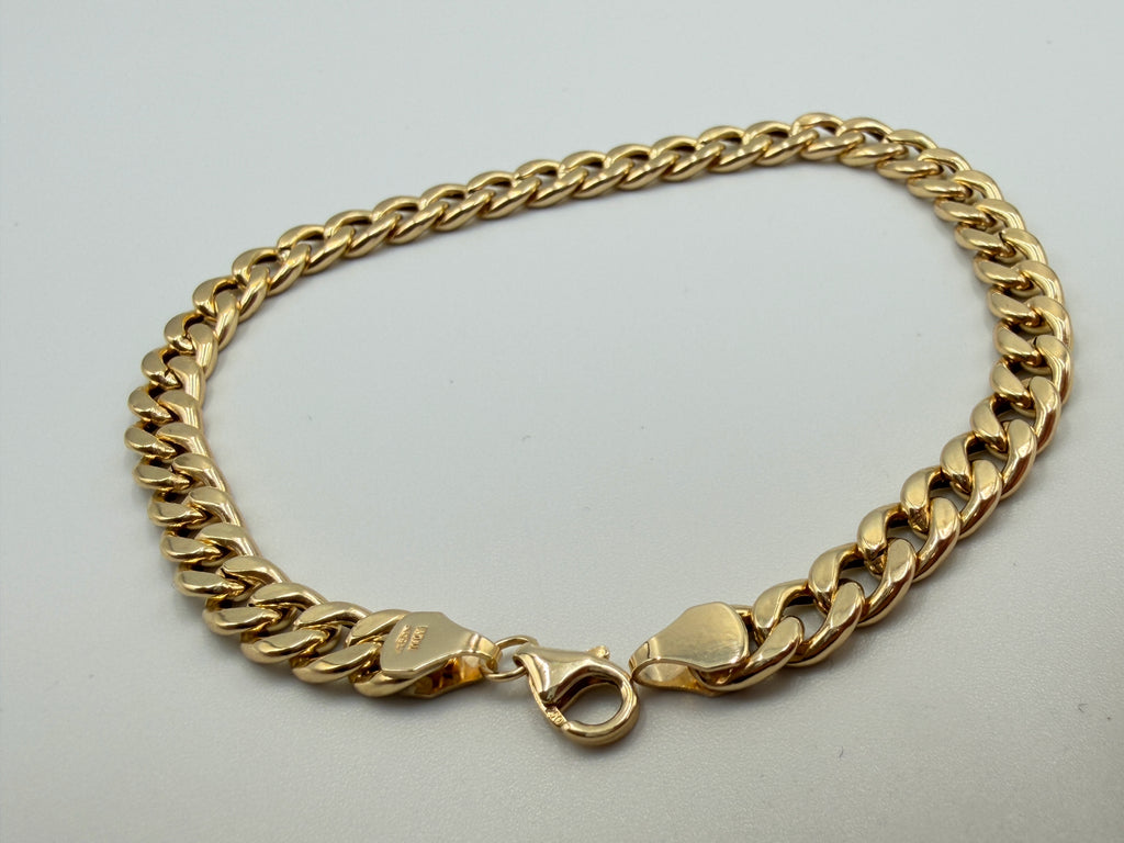 18K Gold Open Cuban Link Bracelet – 3.65g