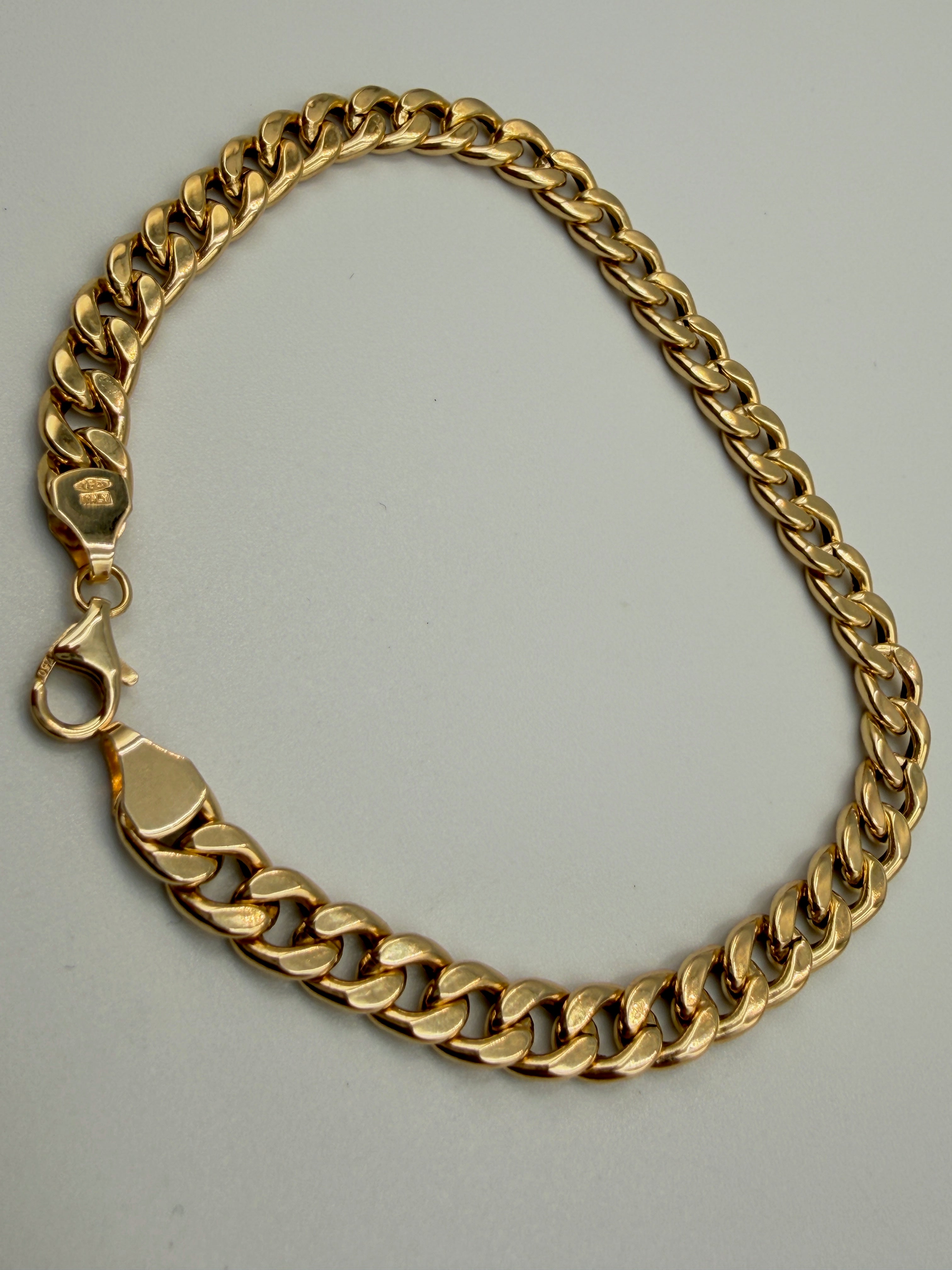 18K Gold Open Cuban Link Bracelet – 3.65g