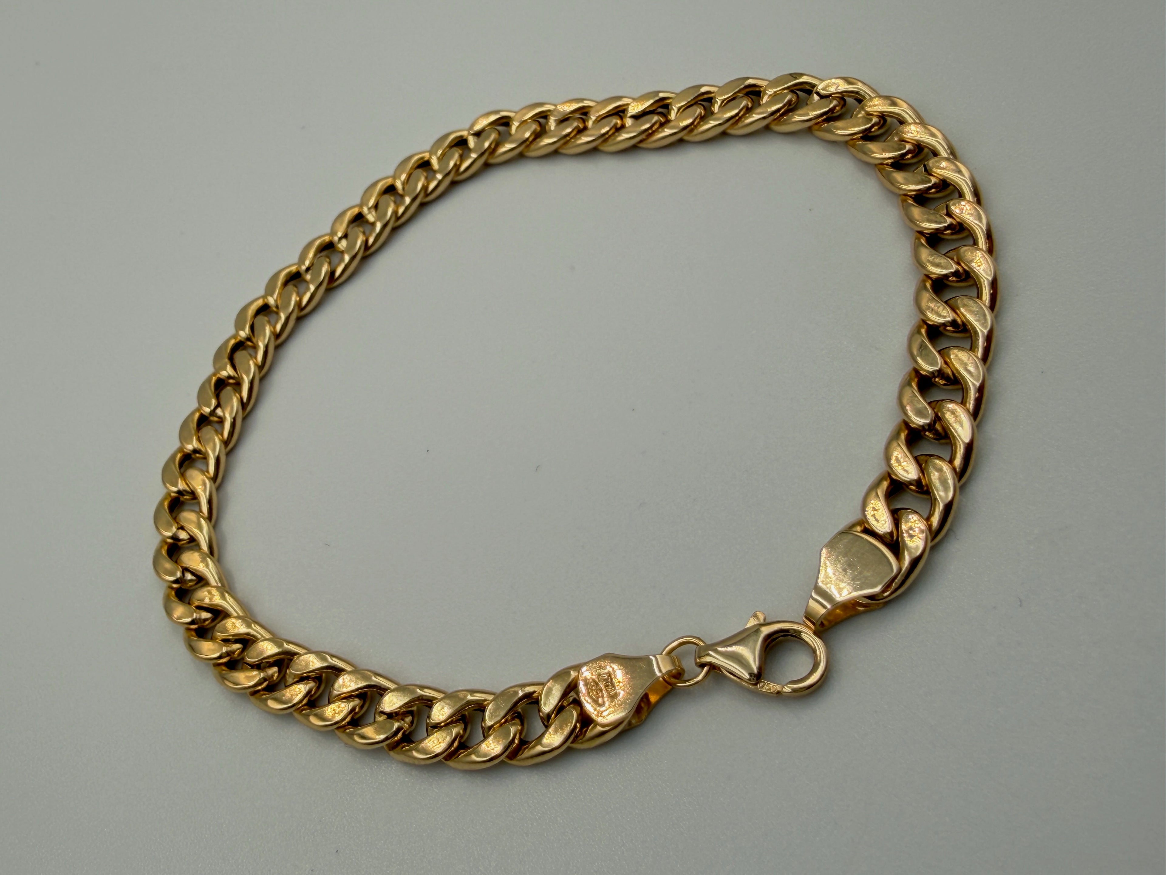 18K Gold Open Cuban Link Bracelet – 3.65g