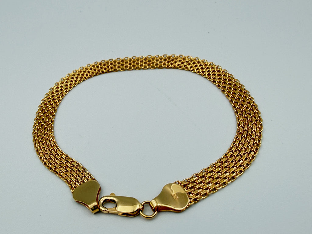 18K Gold Chino Link Bracelet – 4.93g