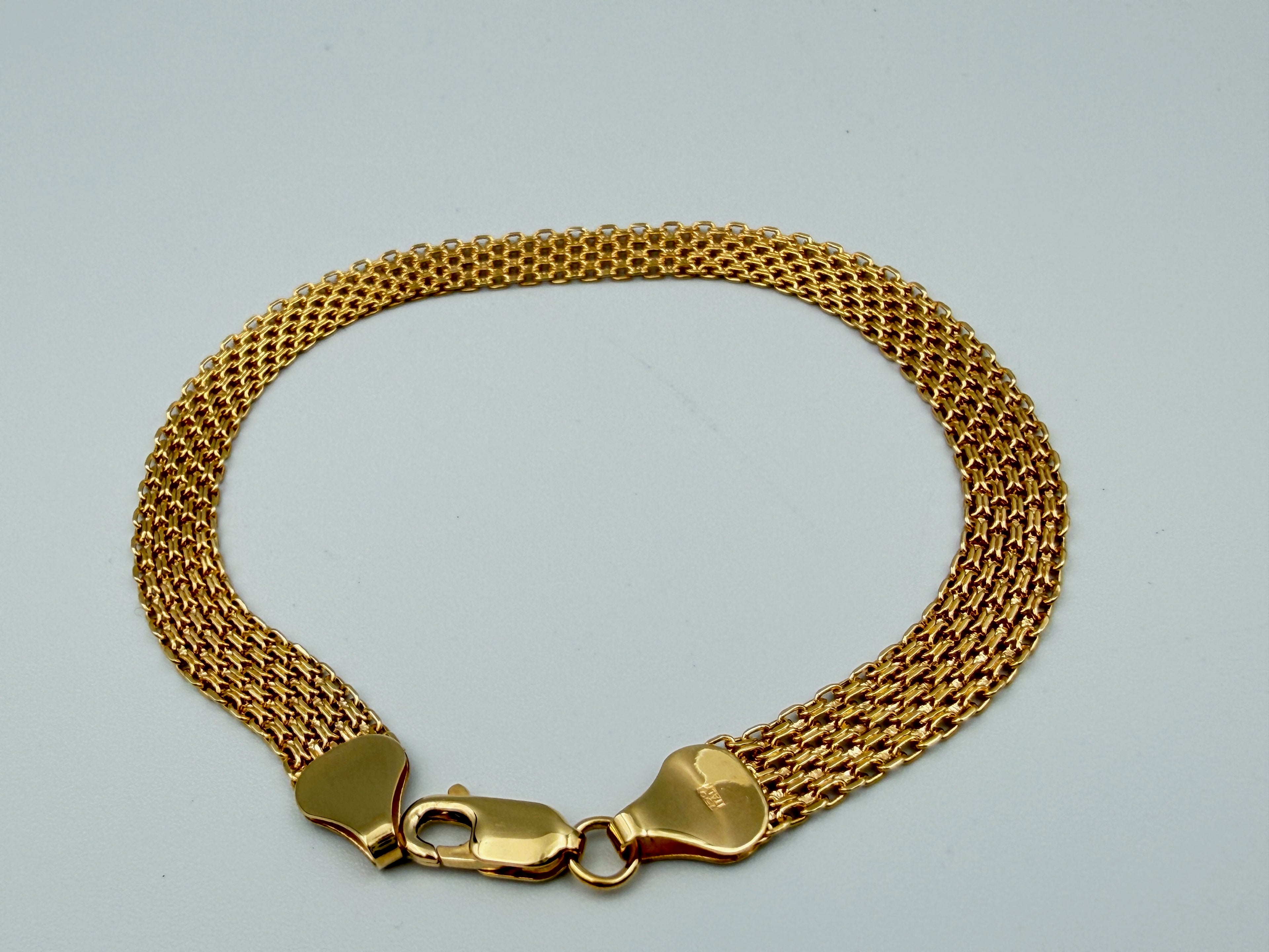 18K Gold Chino Link Bracelet – 4.93g