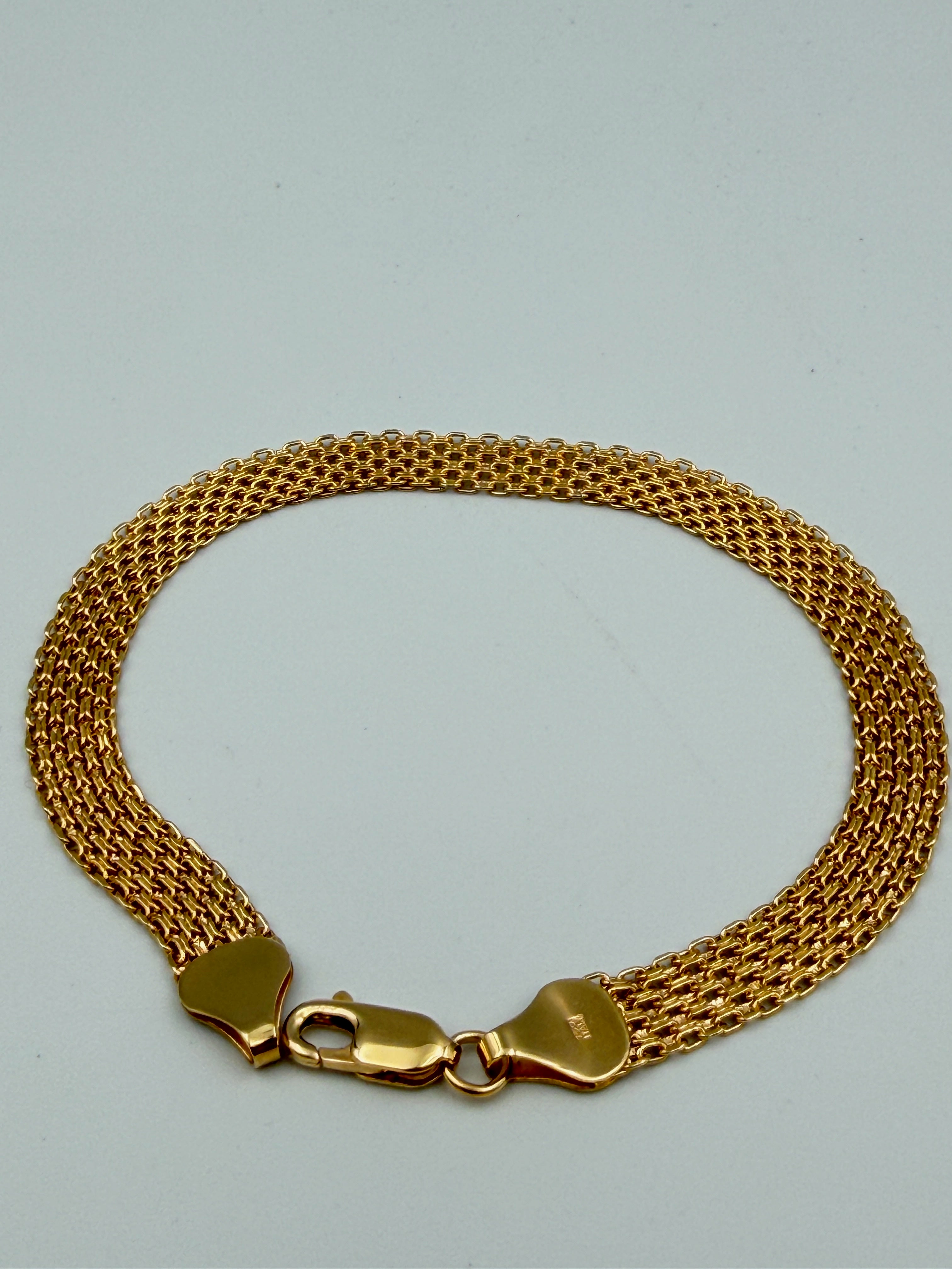 18K Gold Chino Link Bracelet – 4.93g