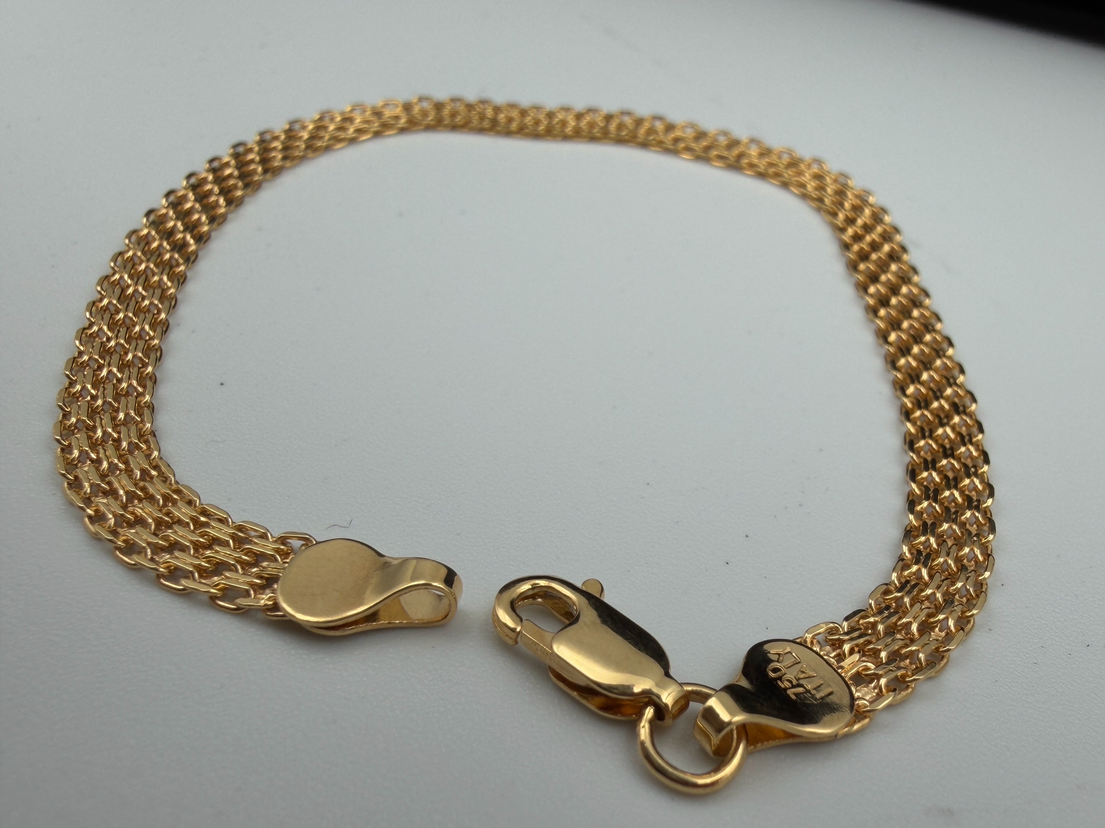 18K Gold Chino Link Bracelet – 3.24g