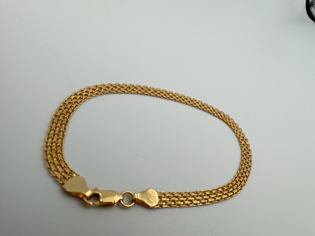 18K Gold Chino Link Bracelet – 3.37g