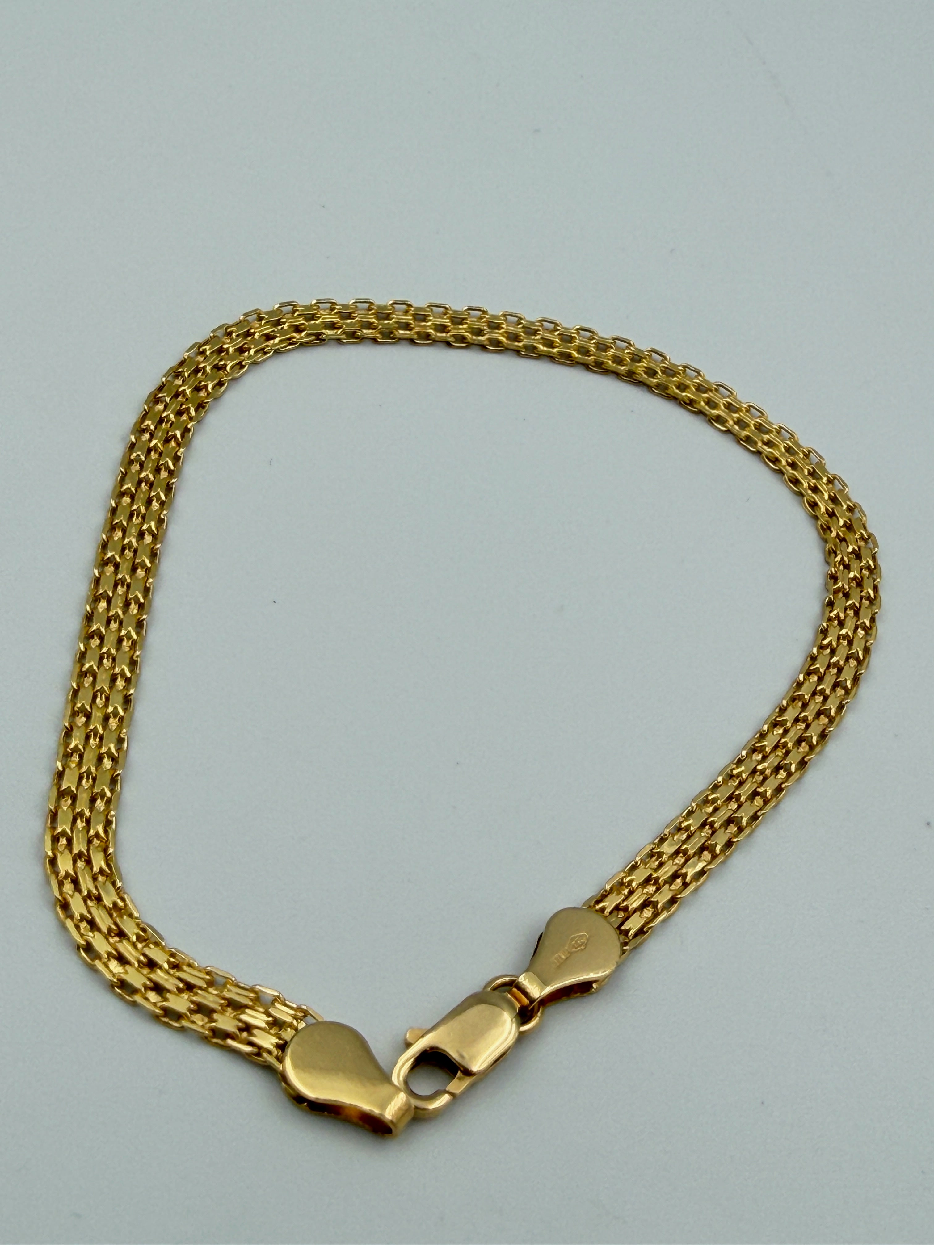 18K Gold Chino Link Bracelet – 3.12 g