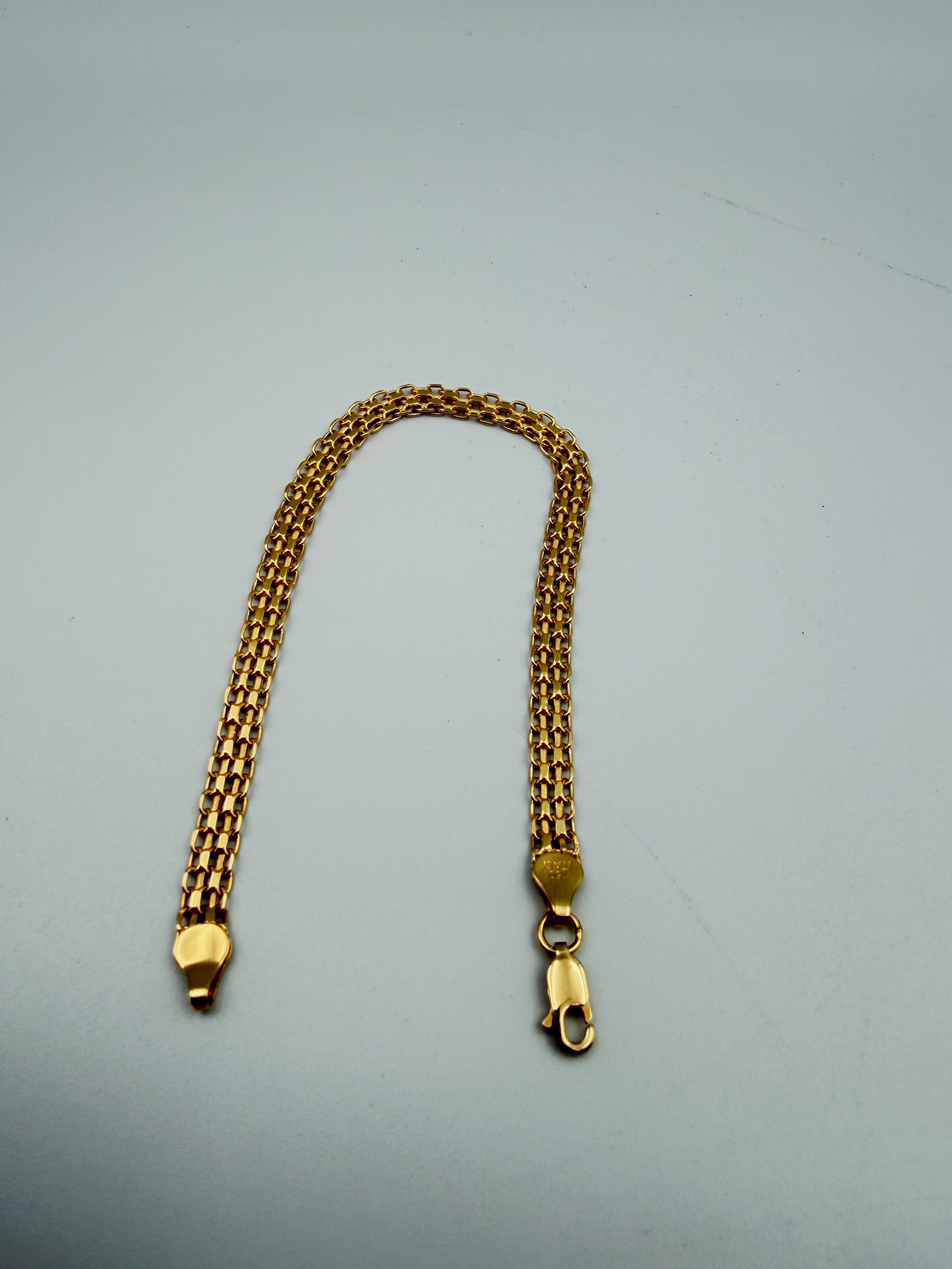 18K Gold Chino Link Bracelet – 3.59g