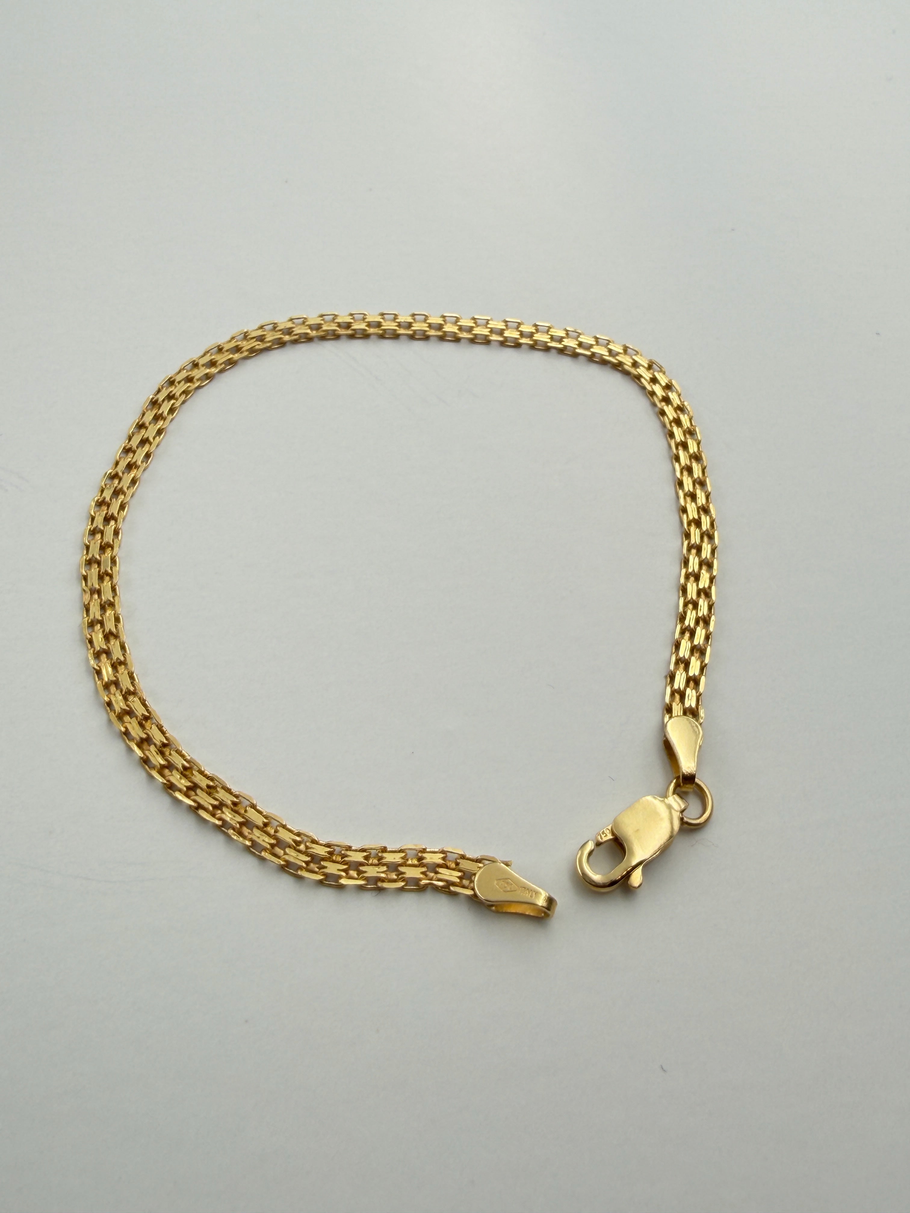 18K Gold Chino Link Bracelet – 2.16g