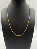 18K Gold Cord Rope & Bow Necklace – 2.65g