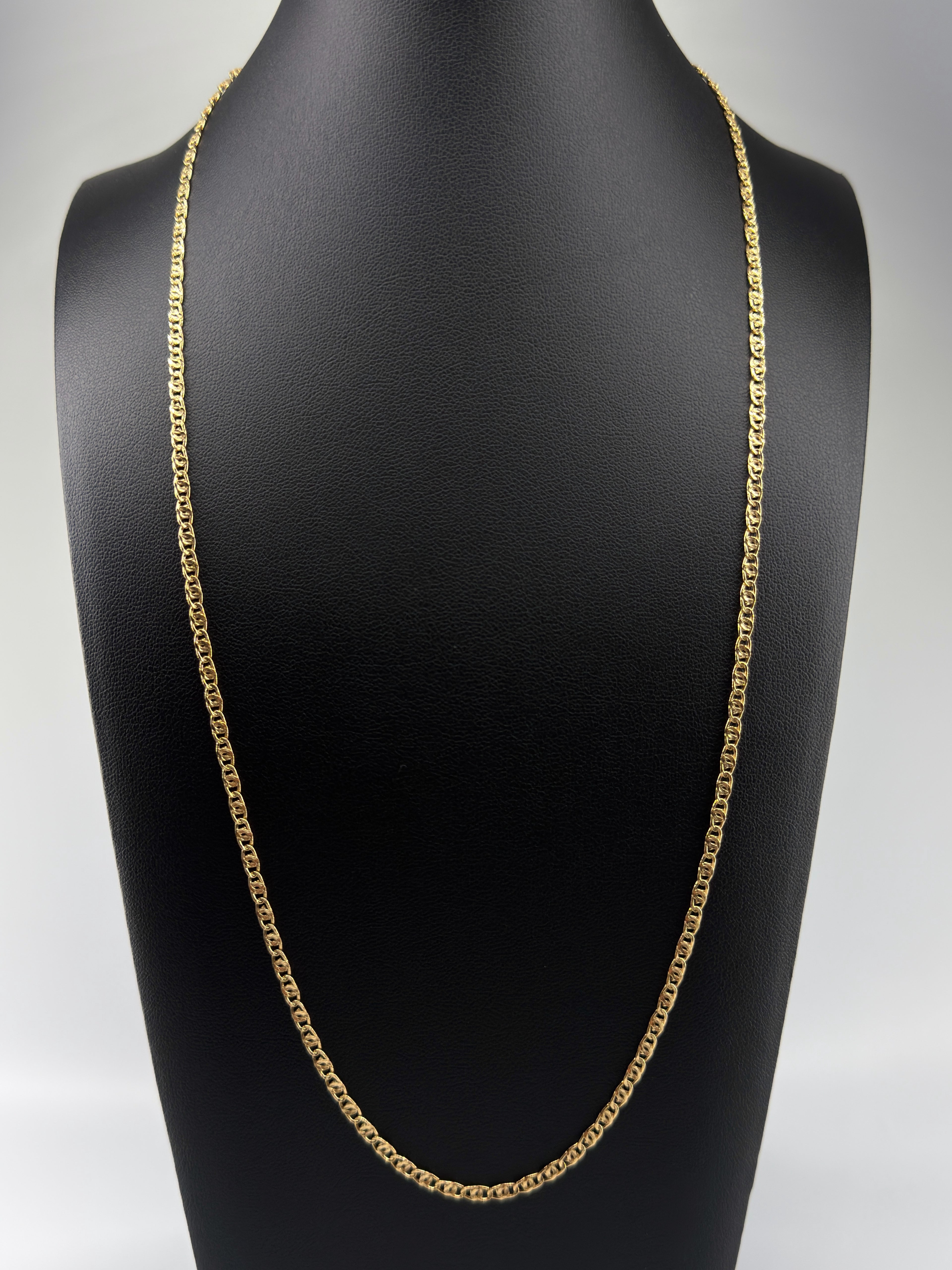 18K Gold Flat Gucci Link Chain – 3.69 g