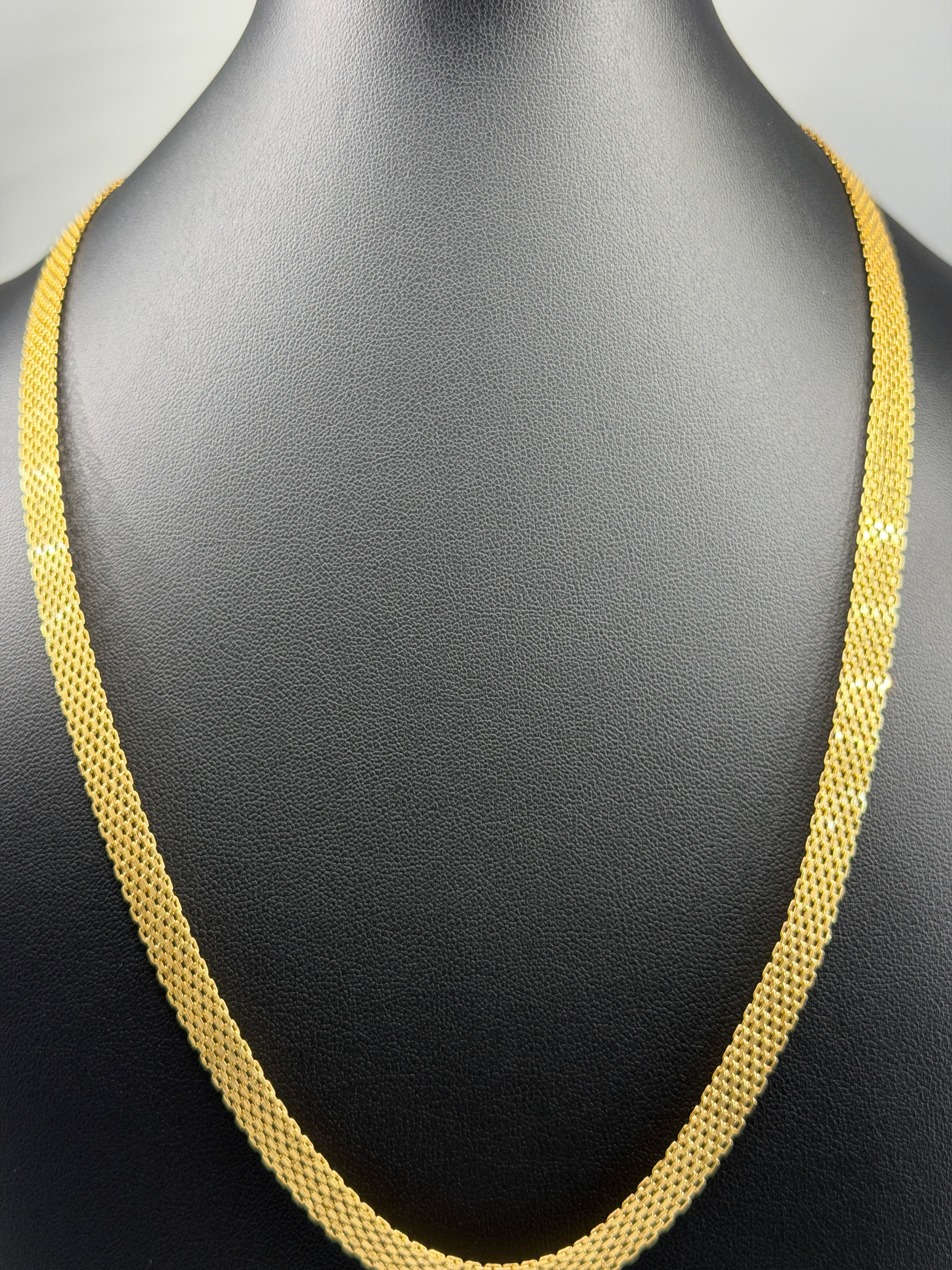 18K Gold Chino Link Chain – 13.82g