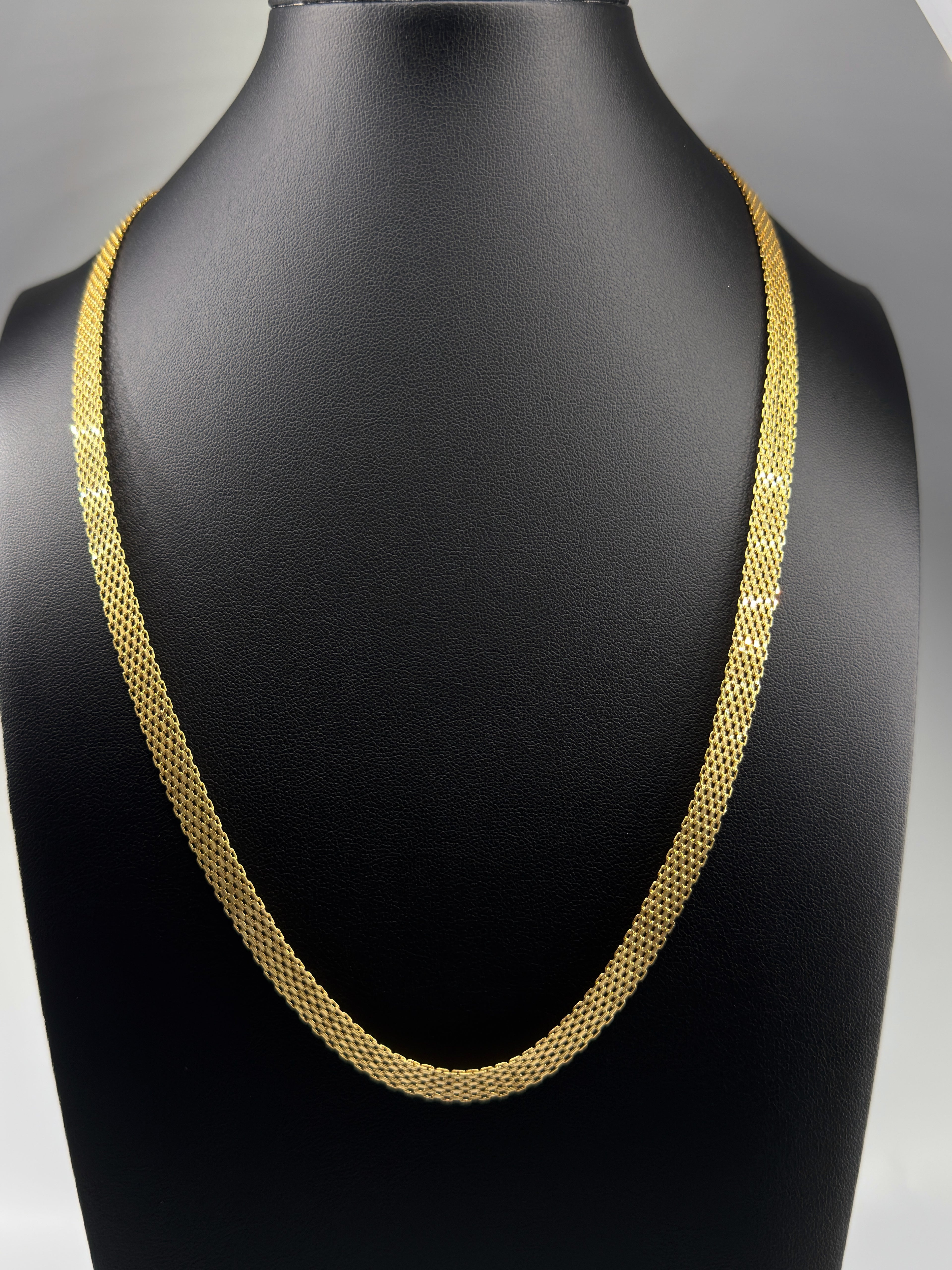18K Gold Chino Link Chain – 13.82g