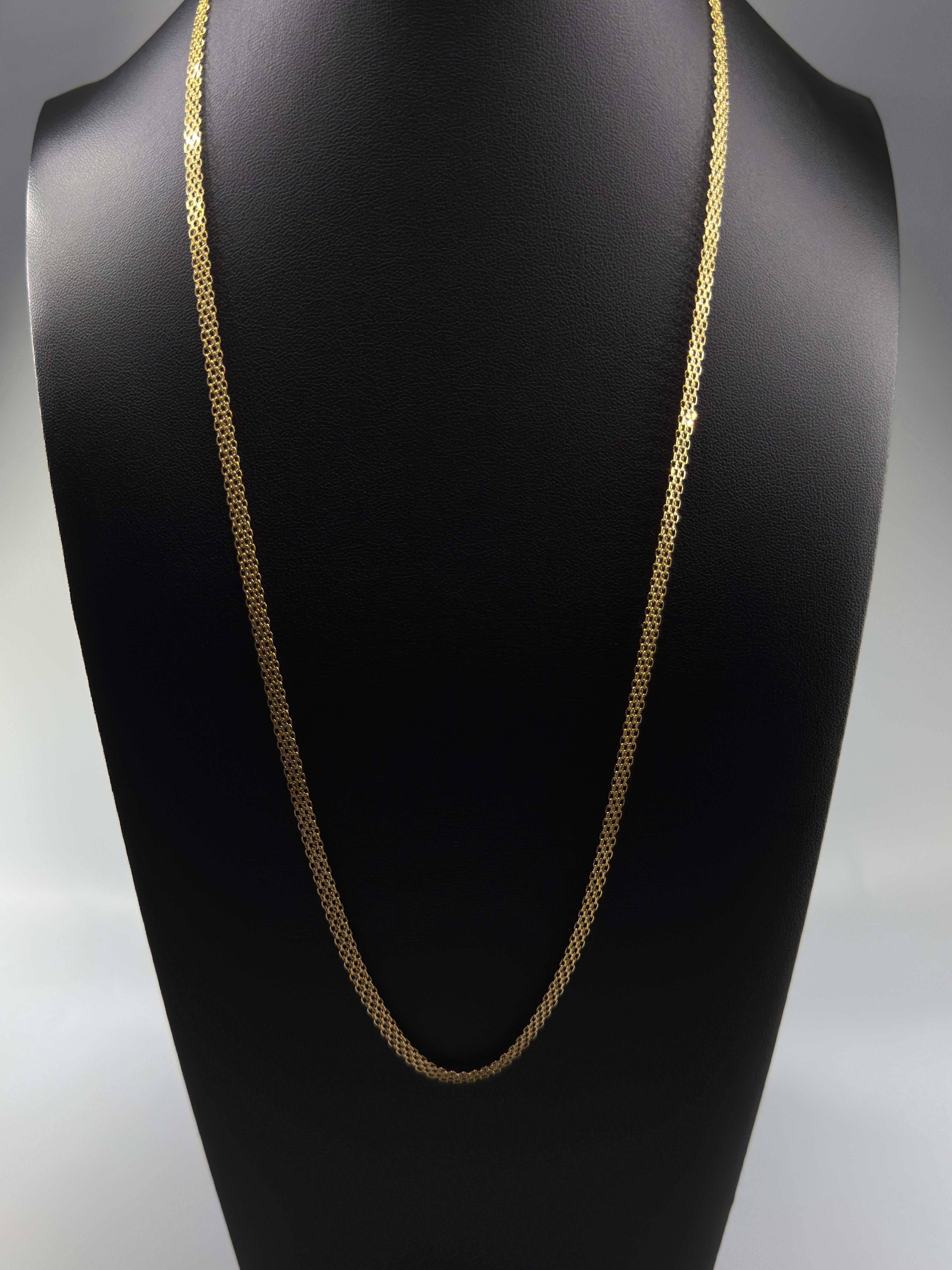 18K Gold Chino Link Chain – 8.58g