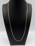 18K Gold Figaro Link Chain – 3 g