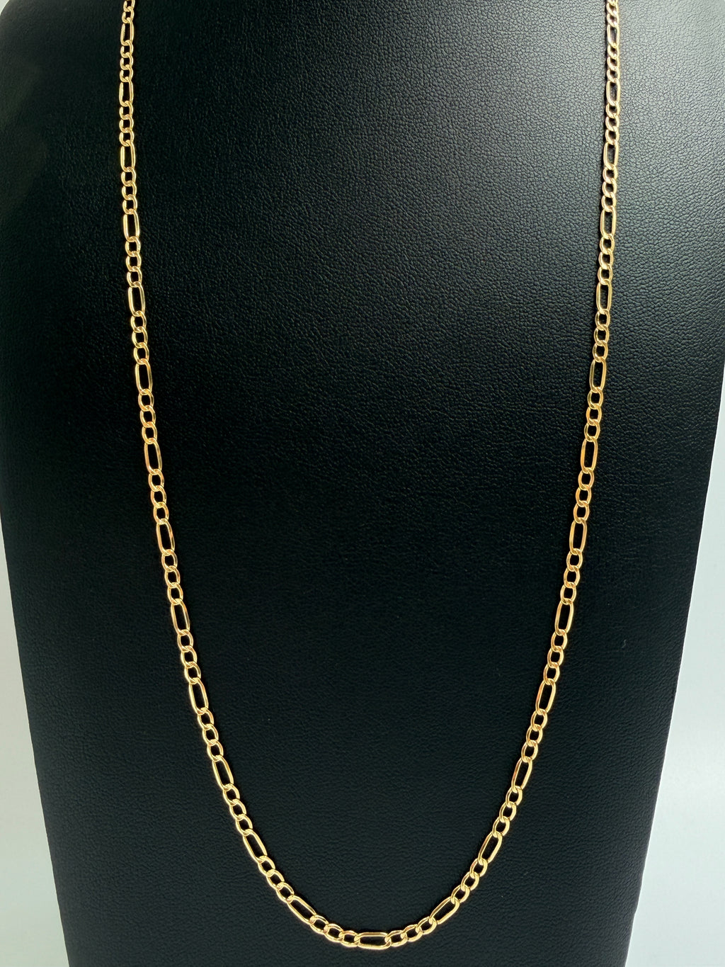 18K Gold Figaro Link Chain – 3 g