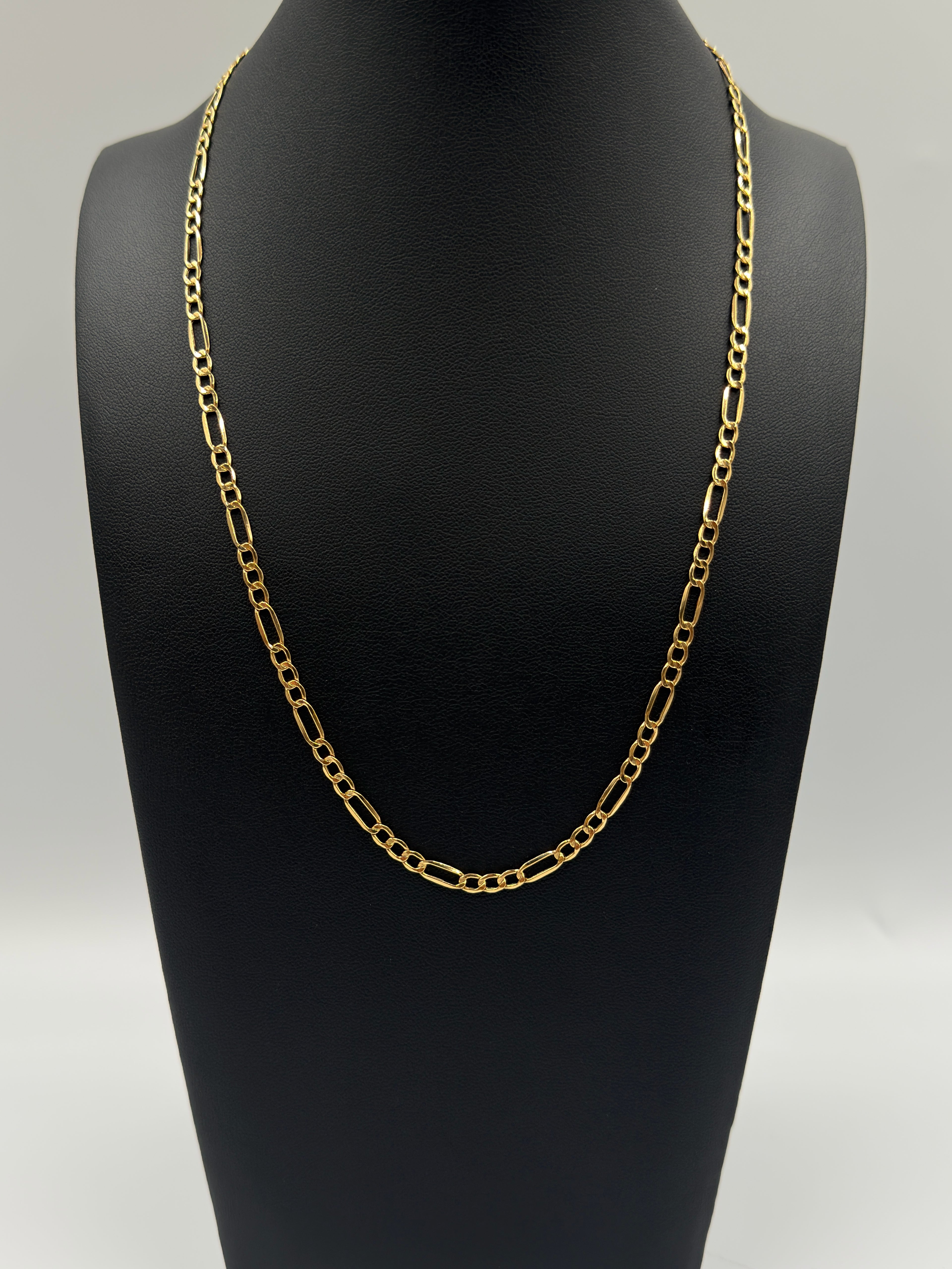 18K Gold Figaro Link Chain