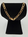 18K Gold Figaro Link Bracelet - 2.19g