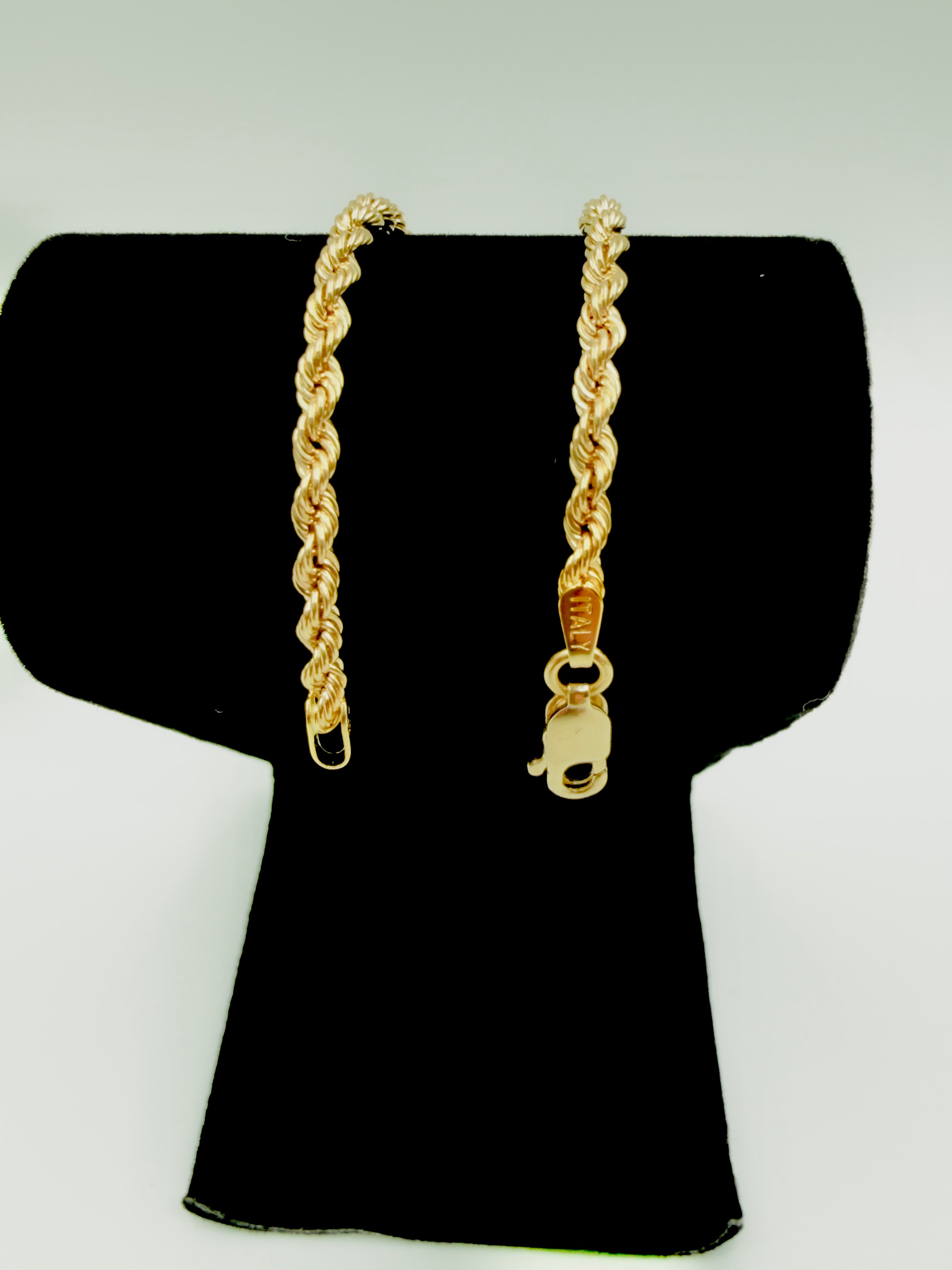 18K Gold Cord Rope & Bow Bracelet
