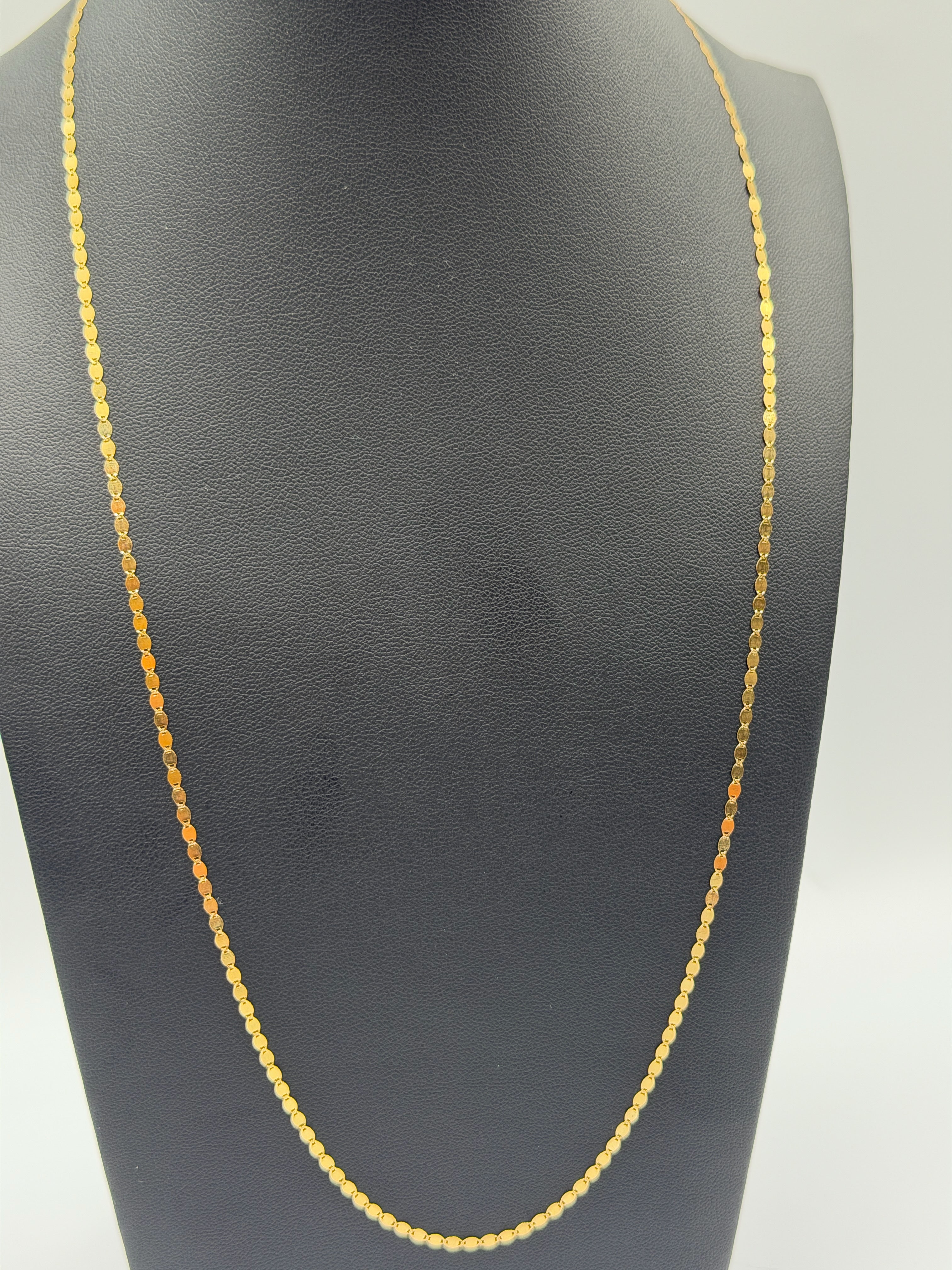 18K Italian Gold Popcorn Chain