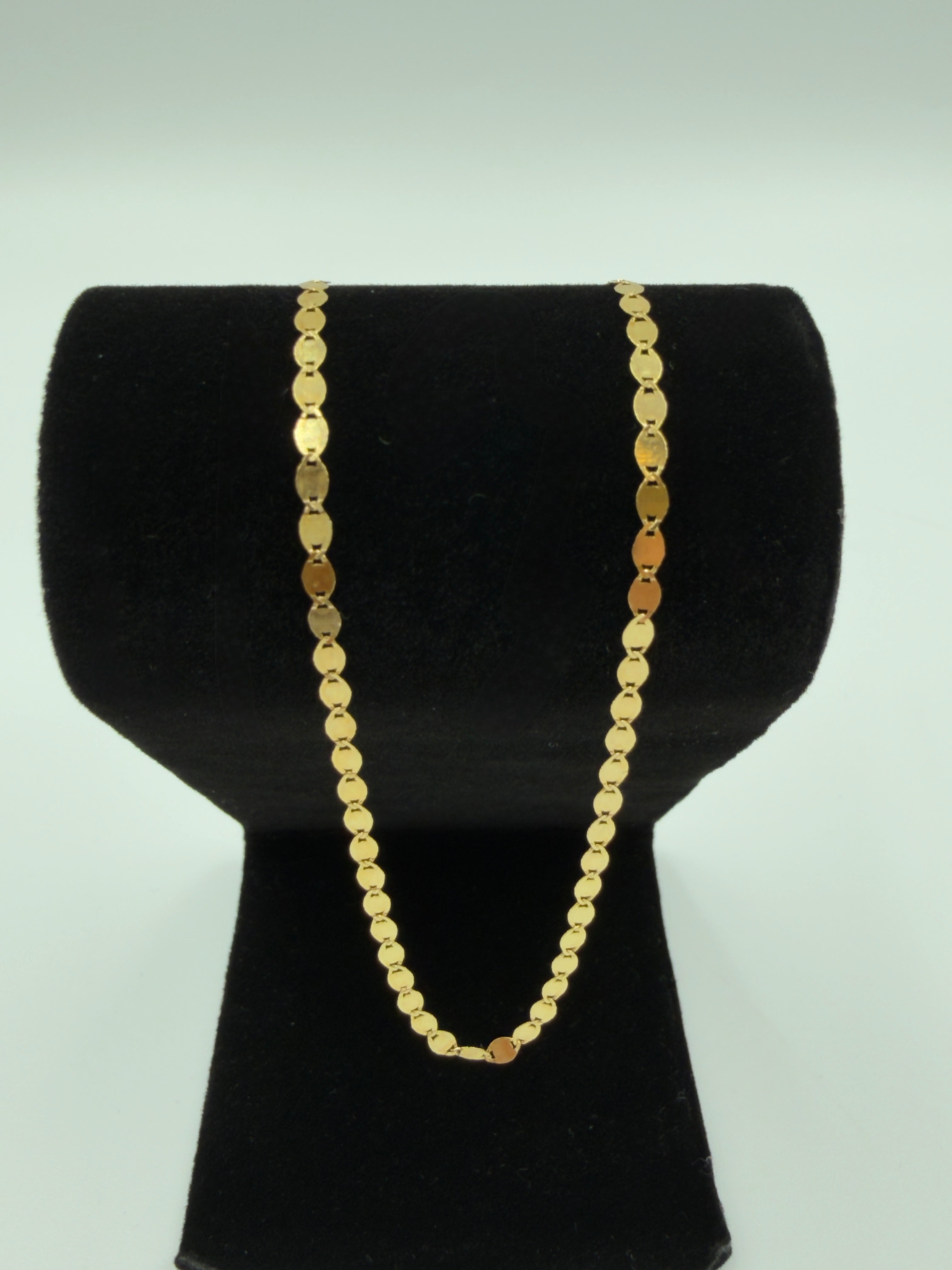18K Italian Gold Popcorn Chain