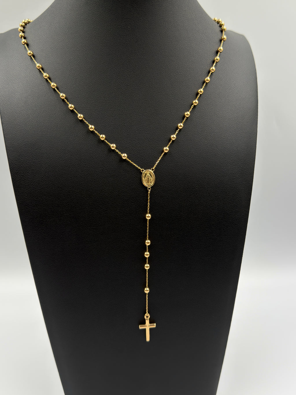 18K Gold Traditional Catholic Rosary Chain
